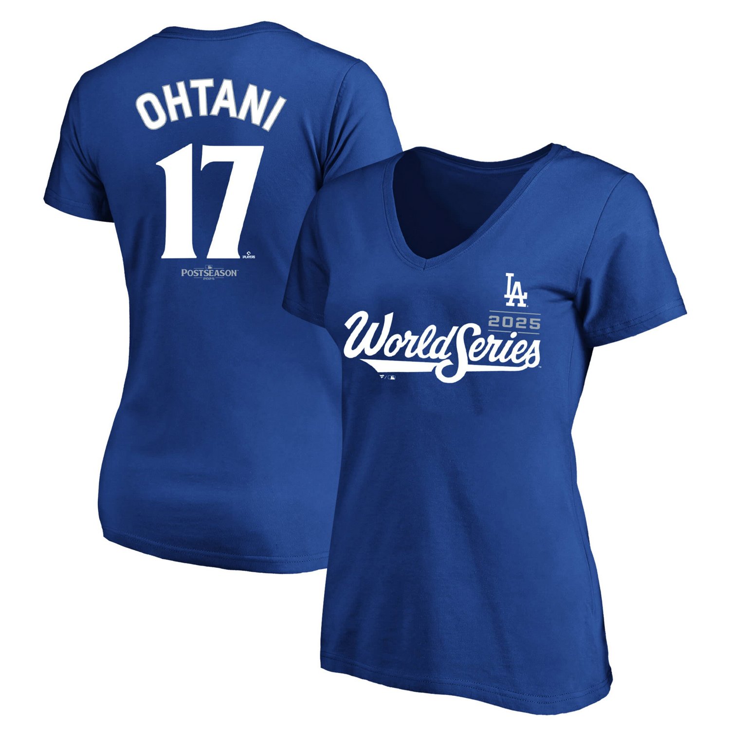 Fanatics Shohei Ohtani Los Angeles Dodgers 2025 World Series Plus Size Name  Number T-Shirt