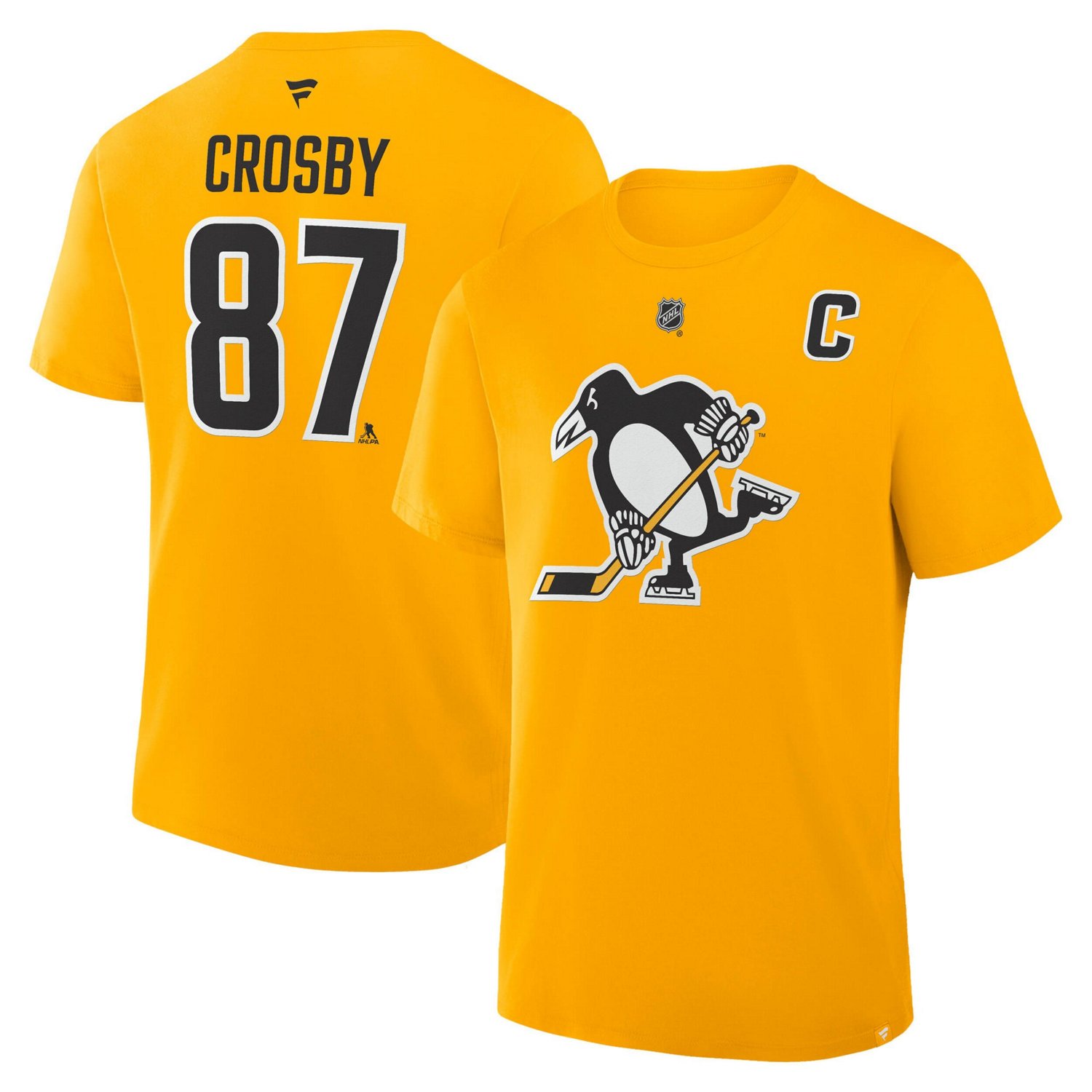 Fanatics Sidney Crosby Pittsburgh Penguins Authentic Stack Name  Number T-Shirt
