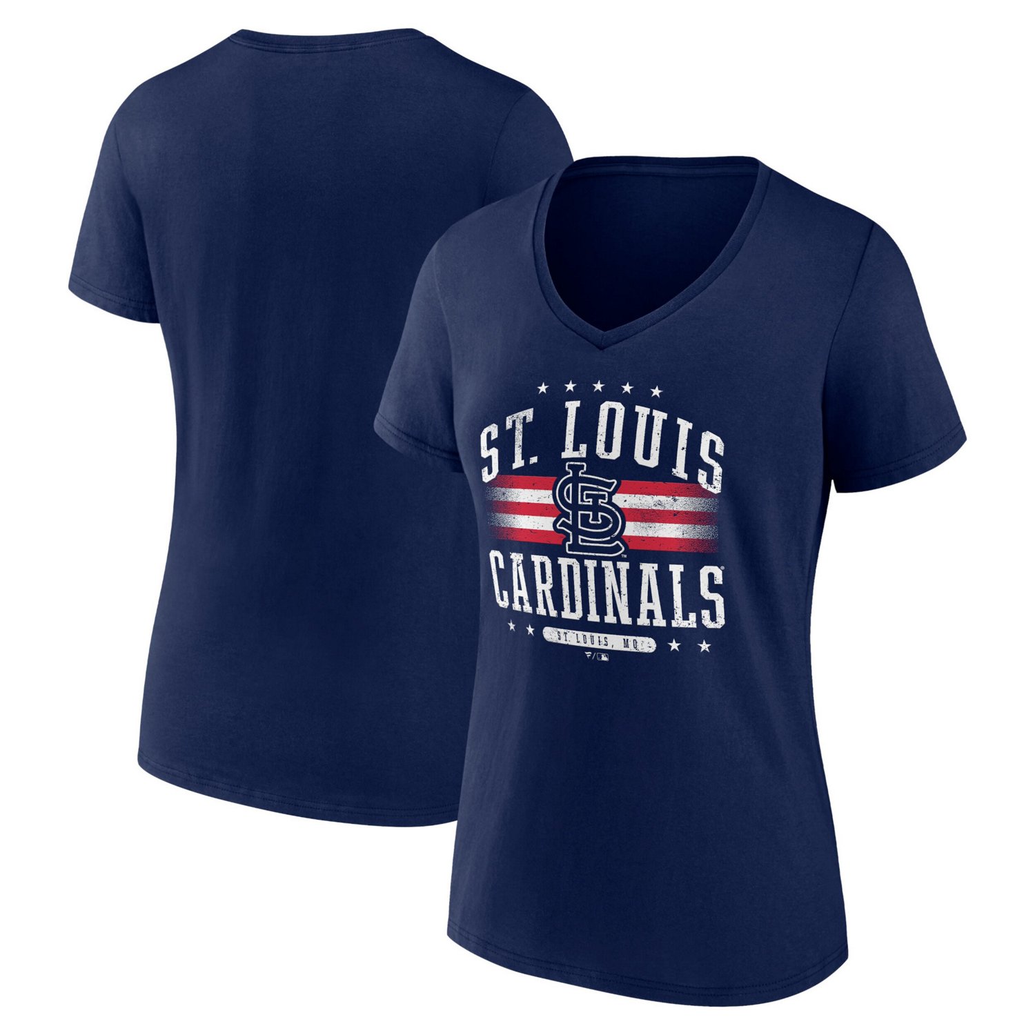 Fanatics St Louis Cardinals Americana V-Neck T-Shirt - view number 1