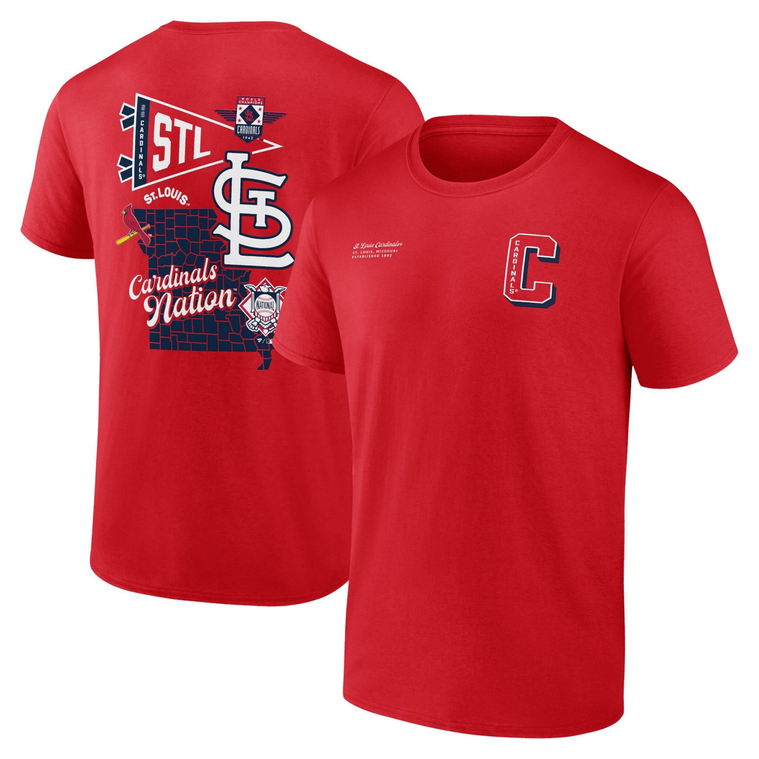 Fanatics St Louis Cardinals Split Zone T-Shirt - view number 1