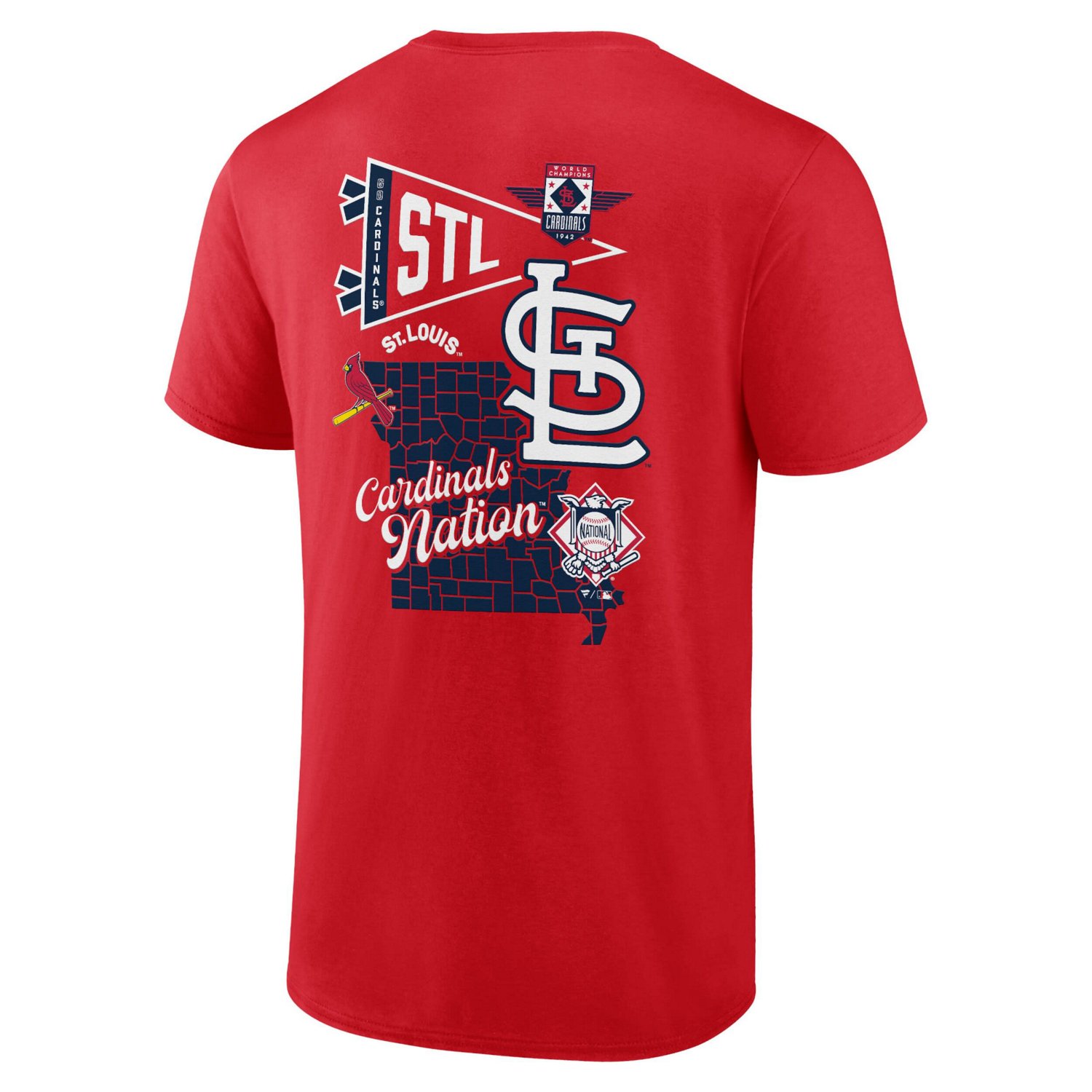 Fanatics St Louis Cardinals Split Zone T-Shirt - view number 3