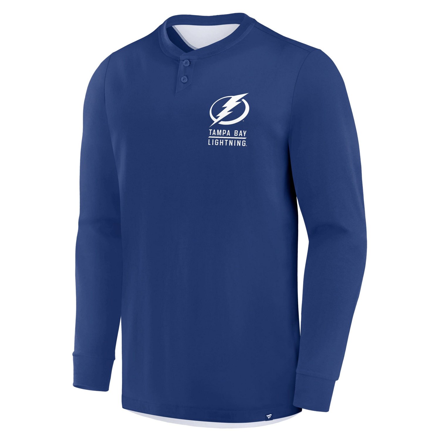 Fanatics Tampa Bay Lightning Adrenaline Push Long Sleeve Henley Shirt - view number 2