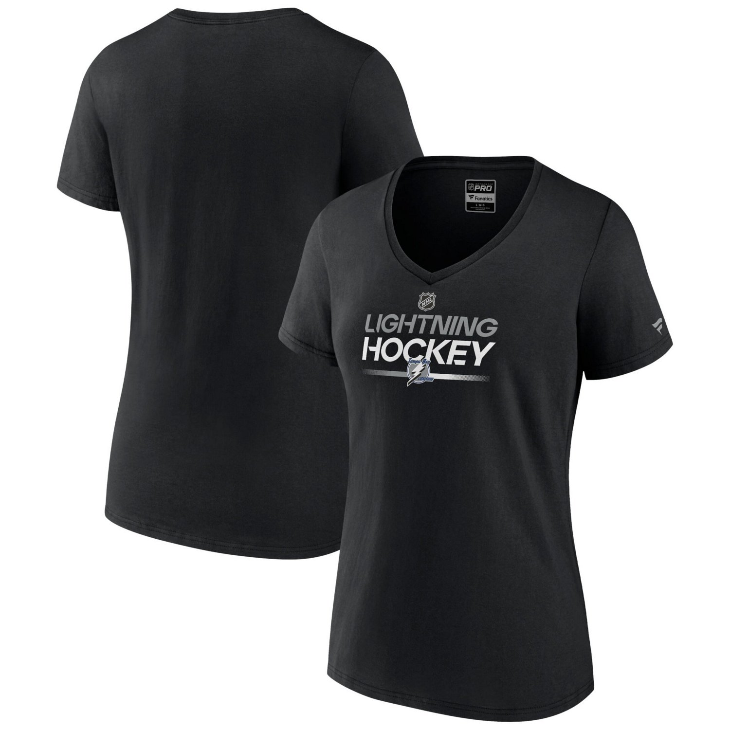 Fanatics Tampa Bay Lightning Alternate Wordmark V-Neck T-Shirt