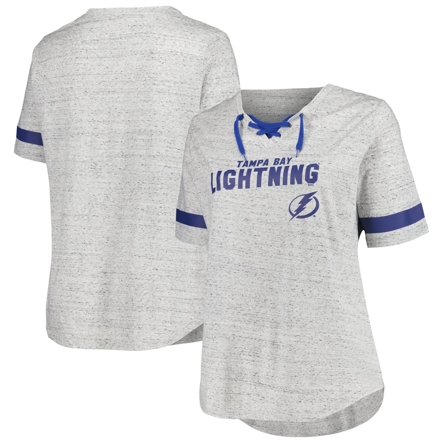 Fanatics Tampa Bay Lightning Plus Size Lace-Up T-Shirt