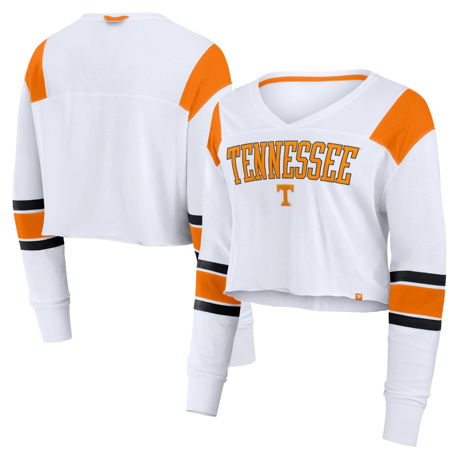 Fanatics Tennessee Volunteers Training Camp Cropped Long Sleeve V-Neck Fashion Top - view number 1