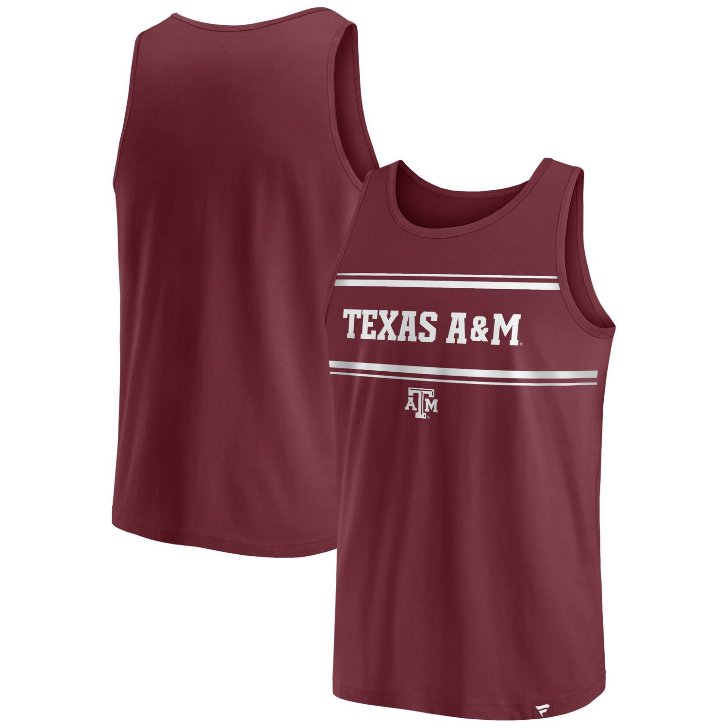 Fanatics Texas AM Aggies Stripe Block Tank Top                                                                                   - view number 1