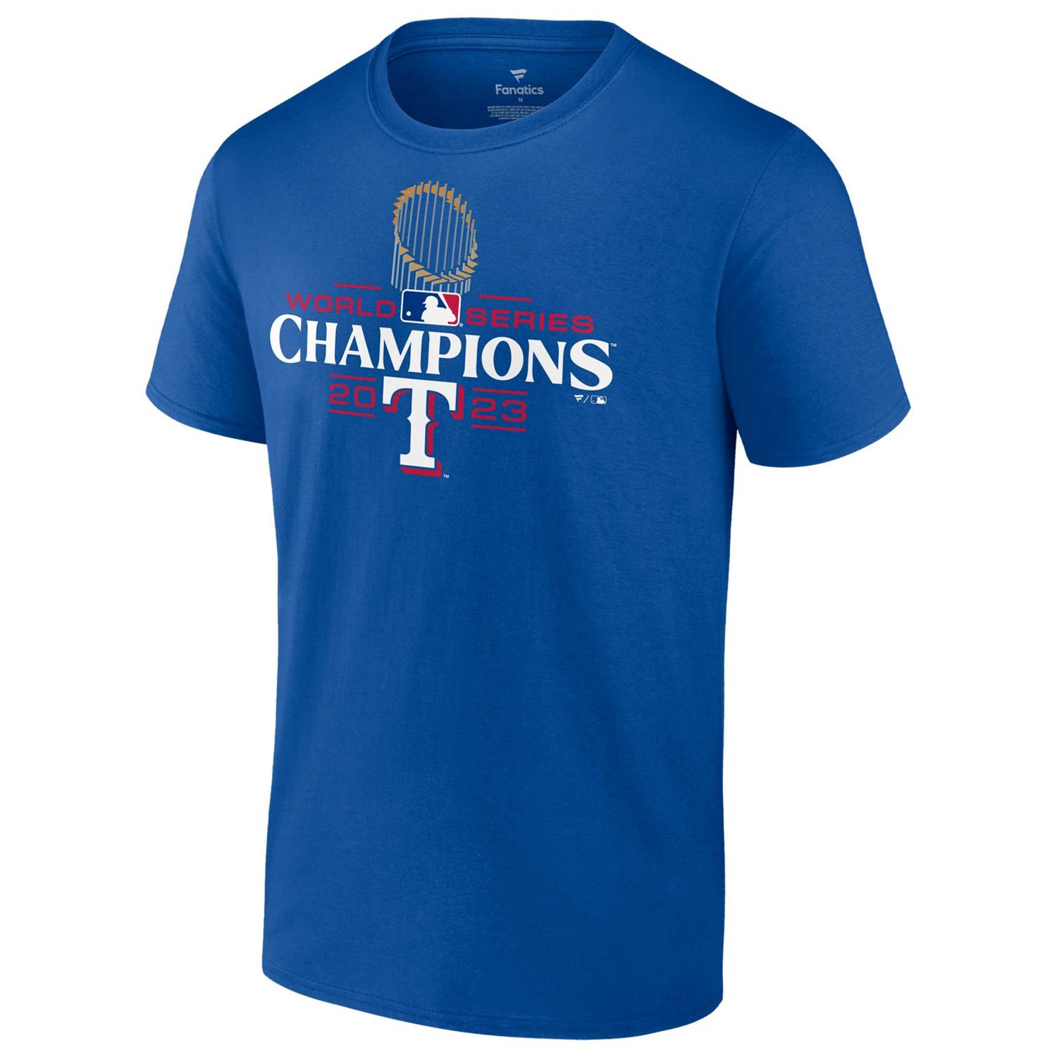 Fanatics Texas Rangers 2023 World Series Champions Official Logo T-Shirt                                                         - view number 2