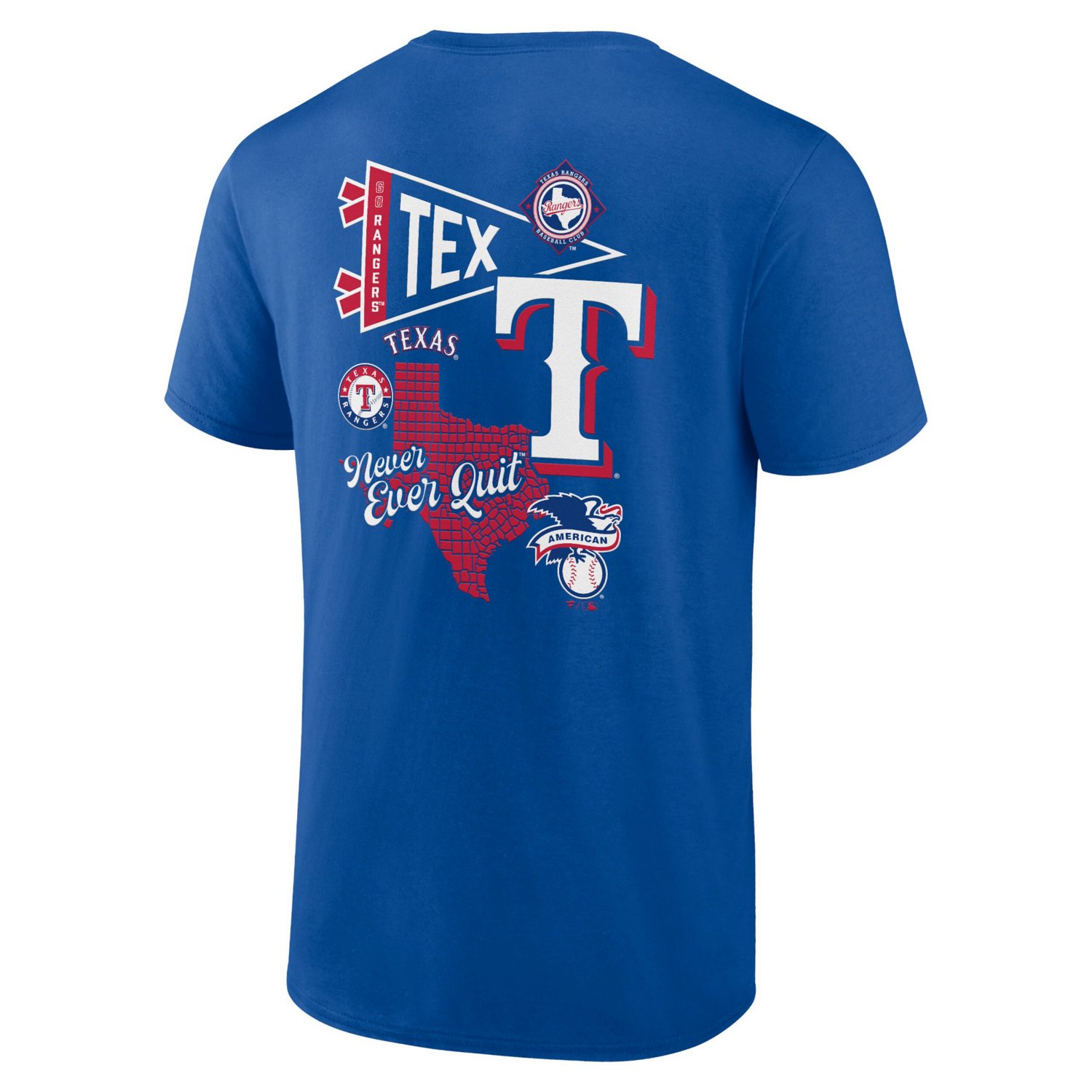 Fanatics Texas Rangers Split Zone T-Shirt - view number 3