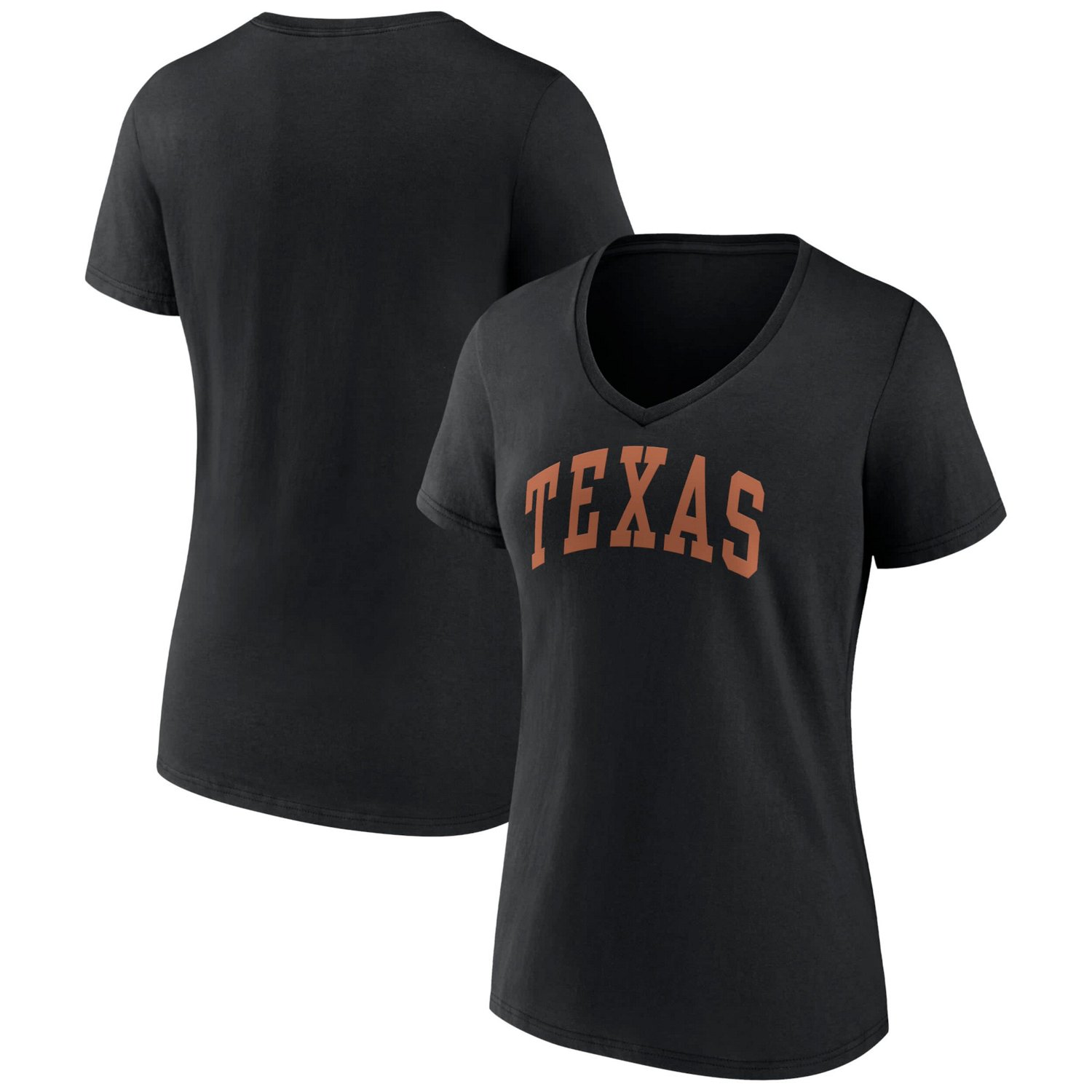 Fanatics Texas Texas Longhorns Basic Arch V-Neck T-Shirt                                                                         - view number 1