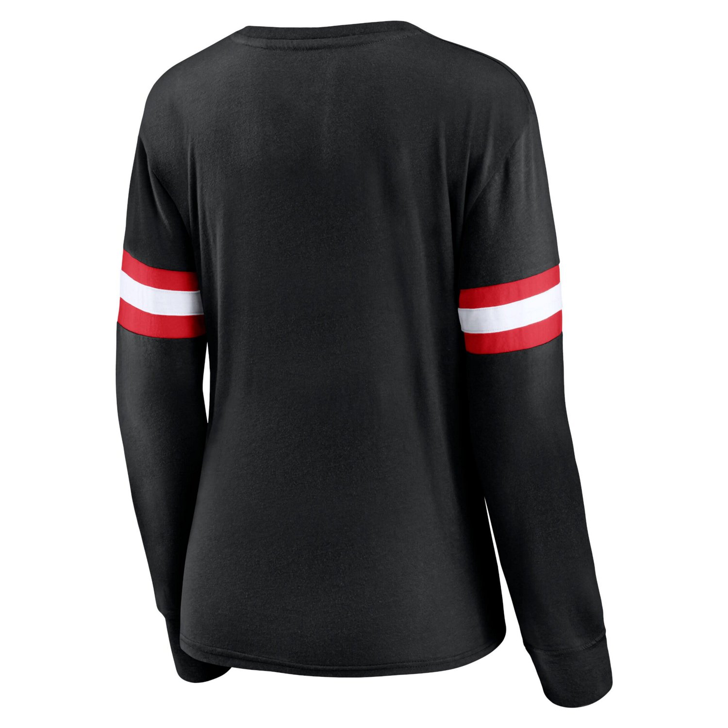 Fanatics Toronto Raptors Block Party Chest Logo Striped Long Sleeve T-Shirt - view number 3
