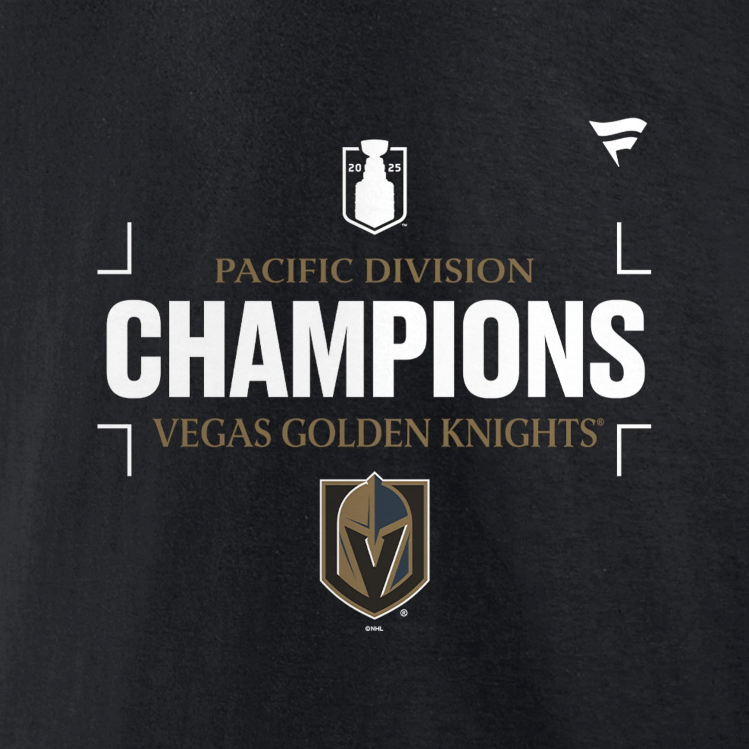 Fanatics Vegas Golden Knights 2025 Pacific Division Champions T-Shirt - view number 4