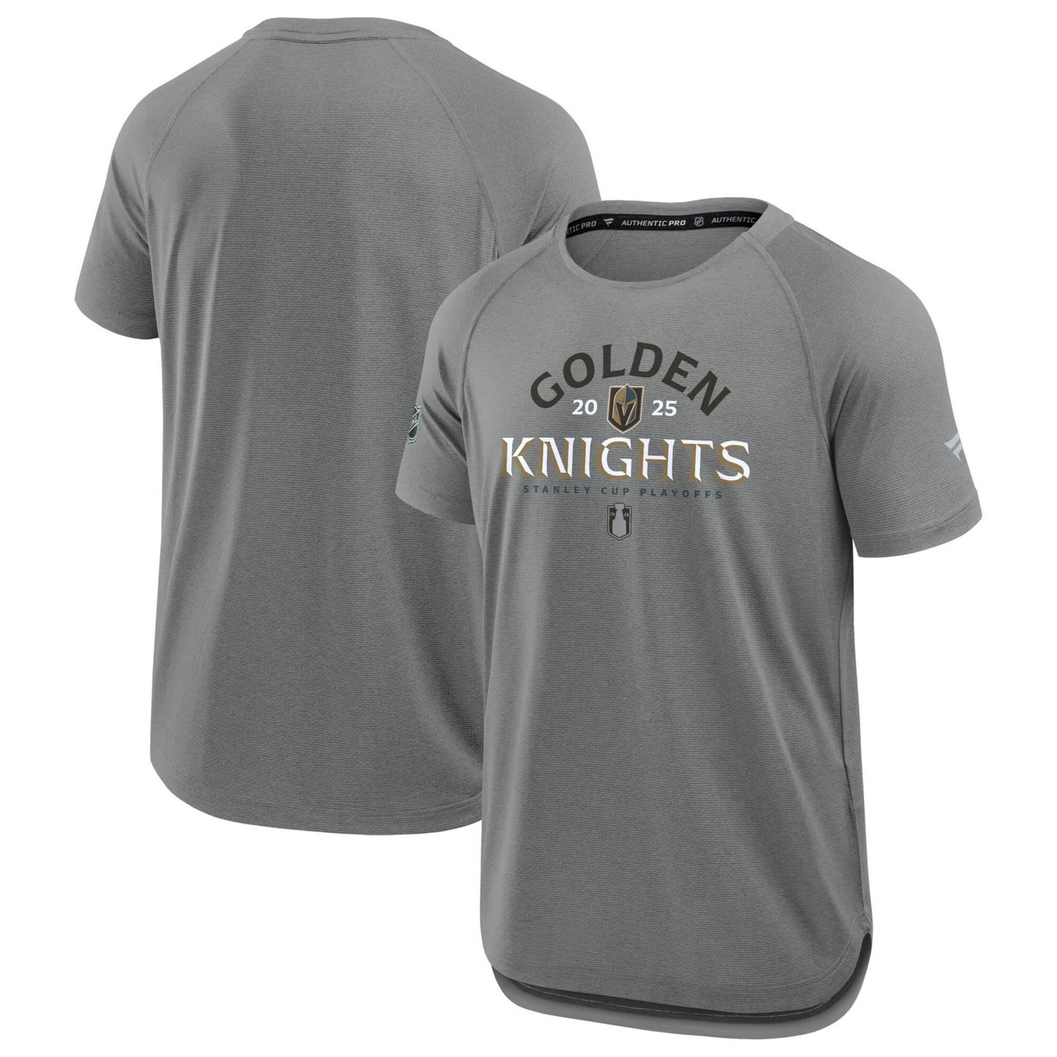 Fanatics Vegas Golden Knights 2025 Stanley Cup Playoffs Authentic Pro Rink Performance T-Shirt