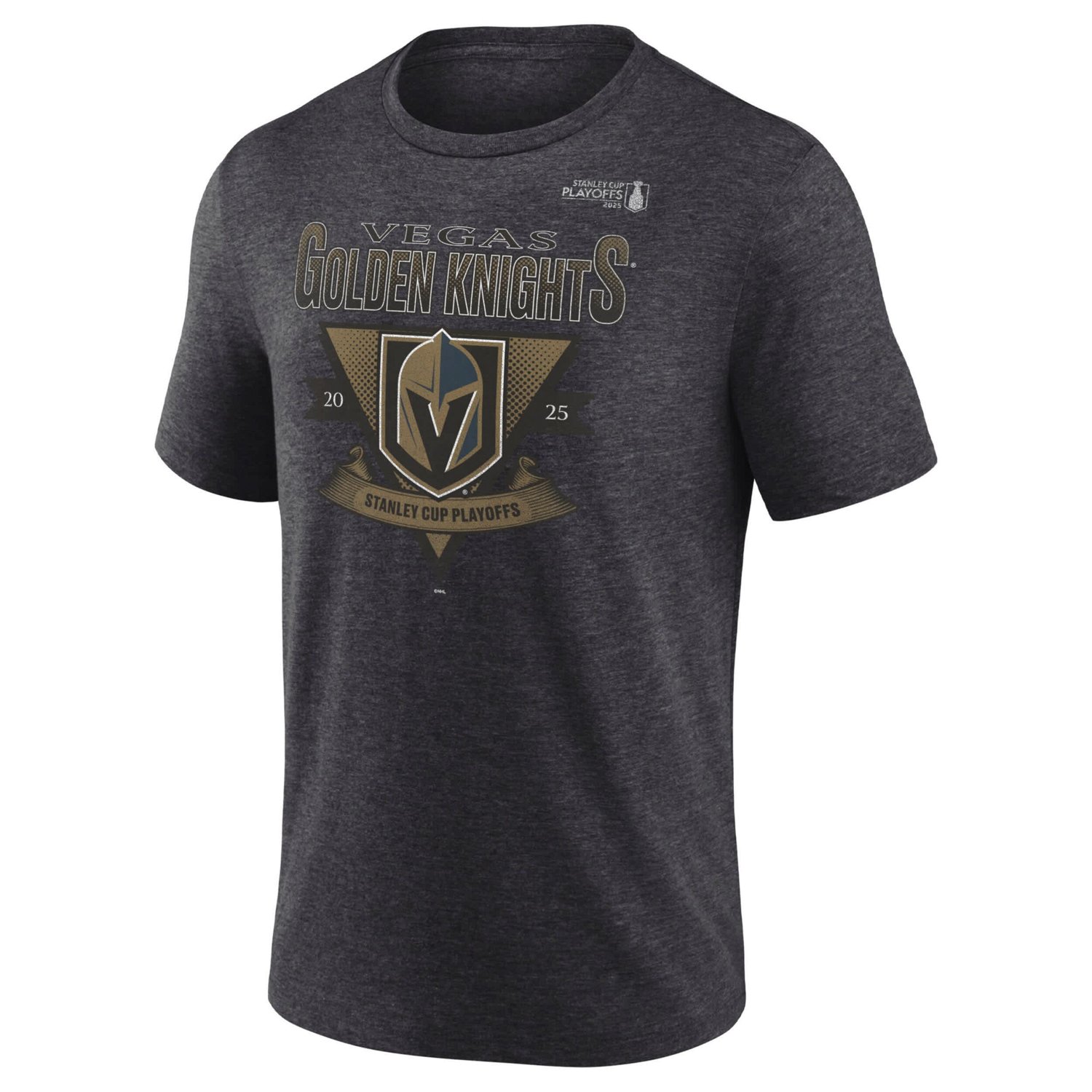 Fanatics Vegas Golden Knights 2025 Stanley Cup Playoffs Crossbar Tri-Blend T-Shirt - view number 2