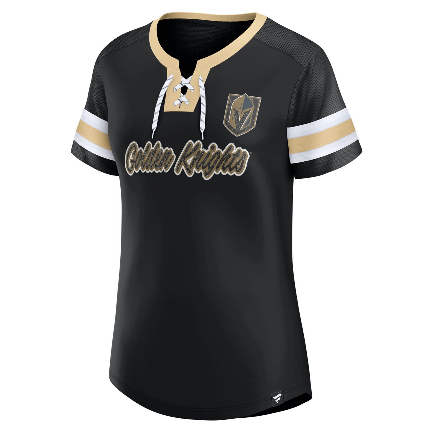 Fanatics Vegas Golden Knights Iconic Athena Lace-Up T-Shirt - view number 2