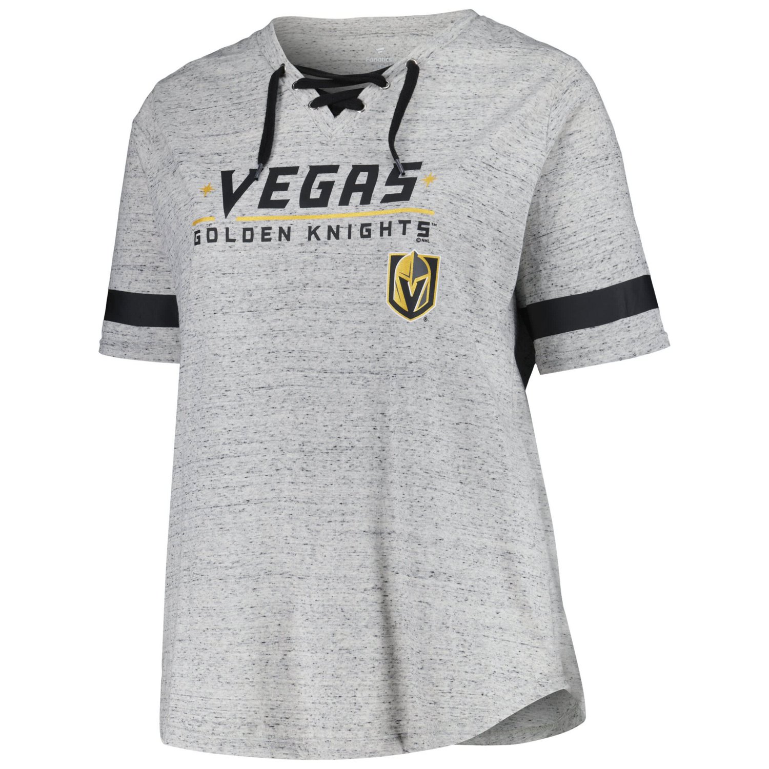 Fanatics Vegas Golden Knights Plus Size Lace-Up T-Shirt - view number 2