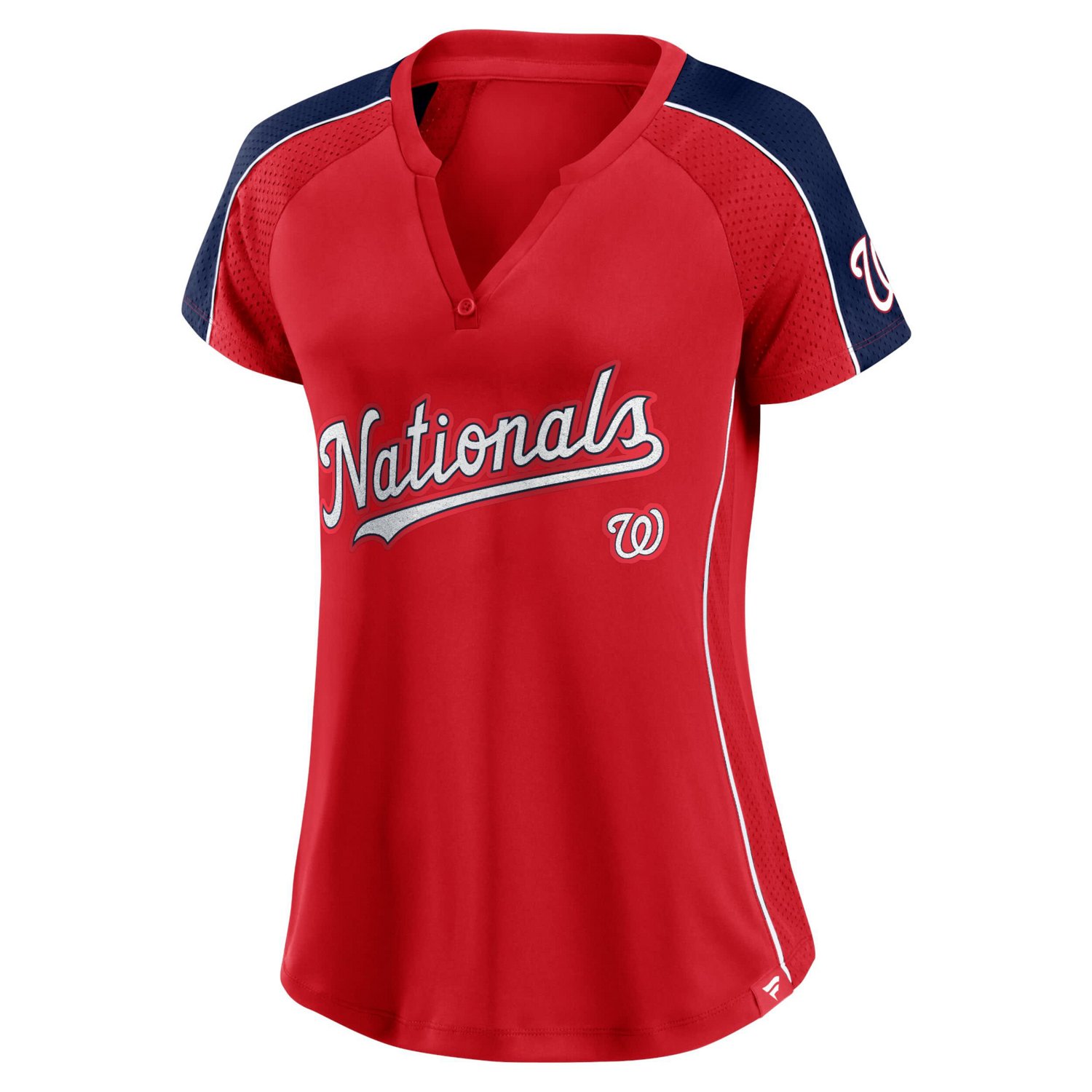 Fanatics Washington Nationals Lineup League Diva Raglan Notch Neck T-Shirt - view number 2