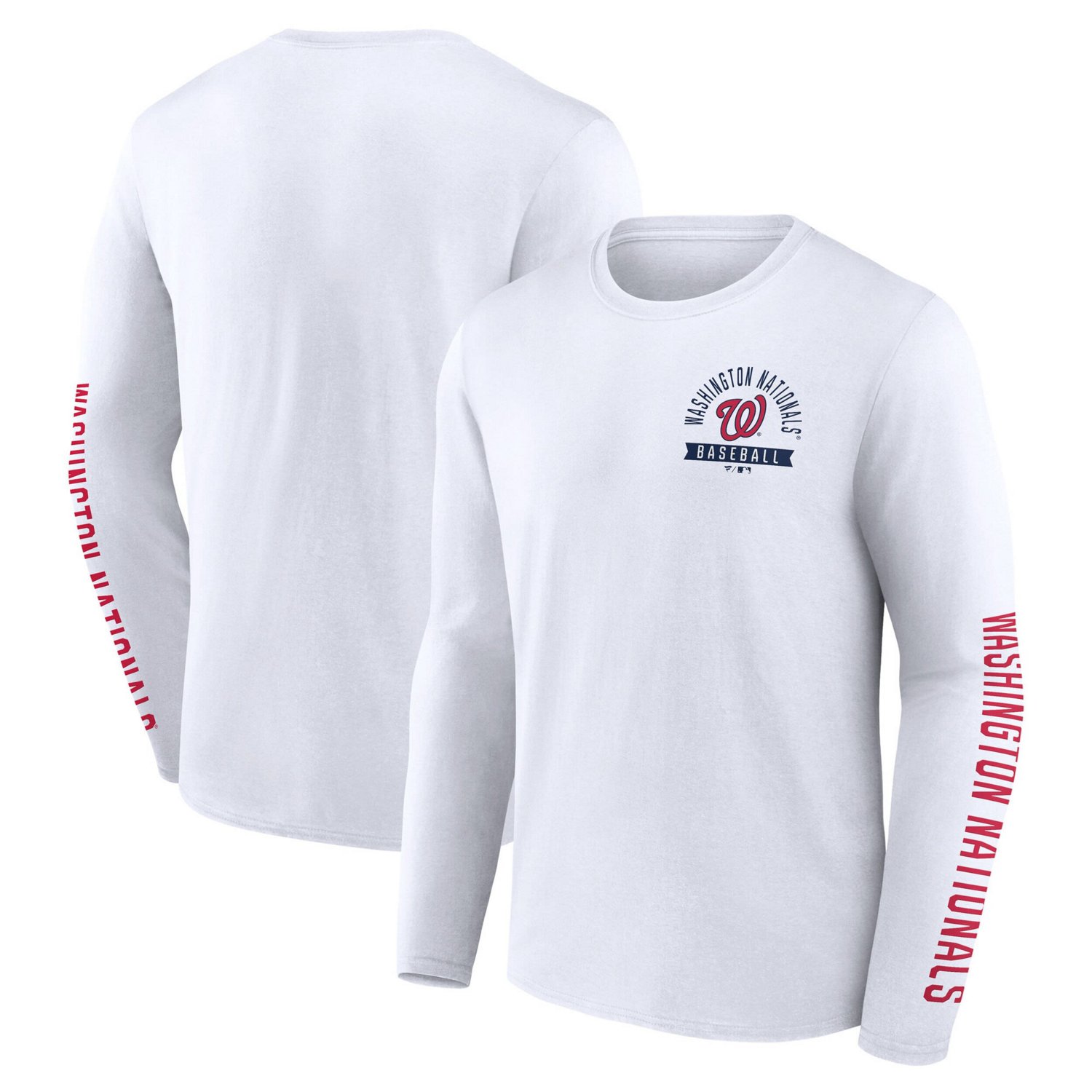 Fanatics Washington Nationals Press Box Long Sleeve T-Shirt