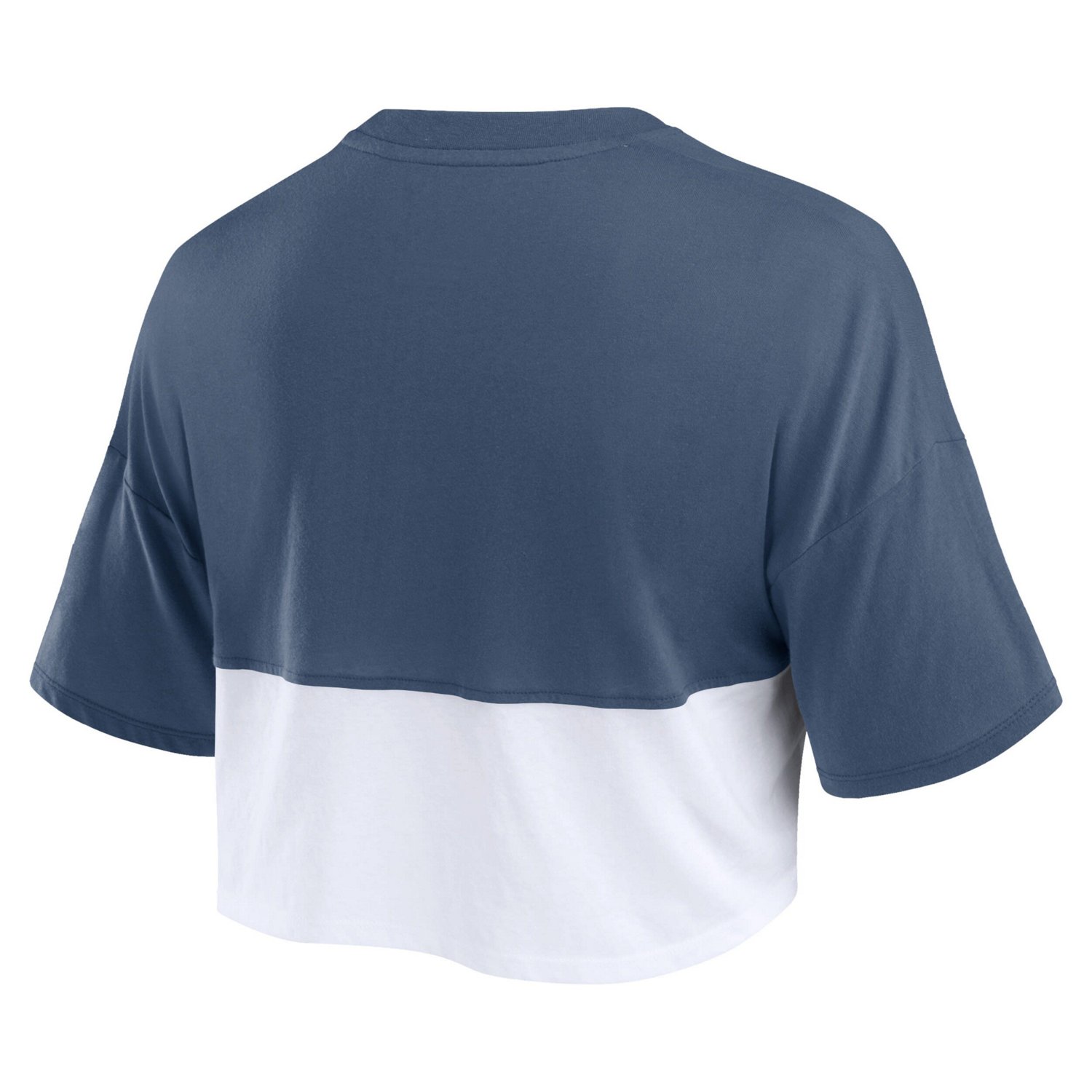 Fanatics White Atlanta Braves Color Split Boxy Cropped T-Shirt - view number 3