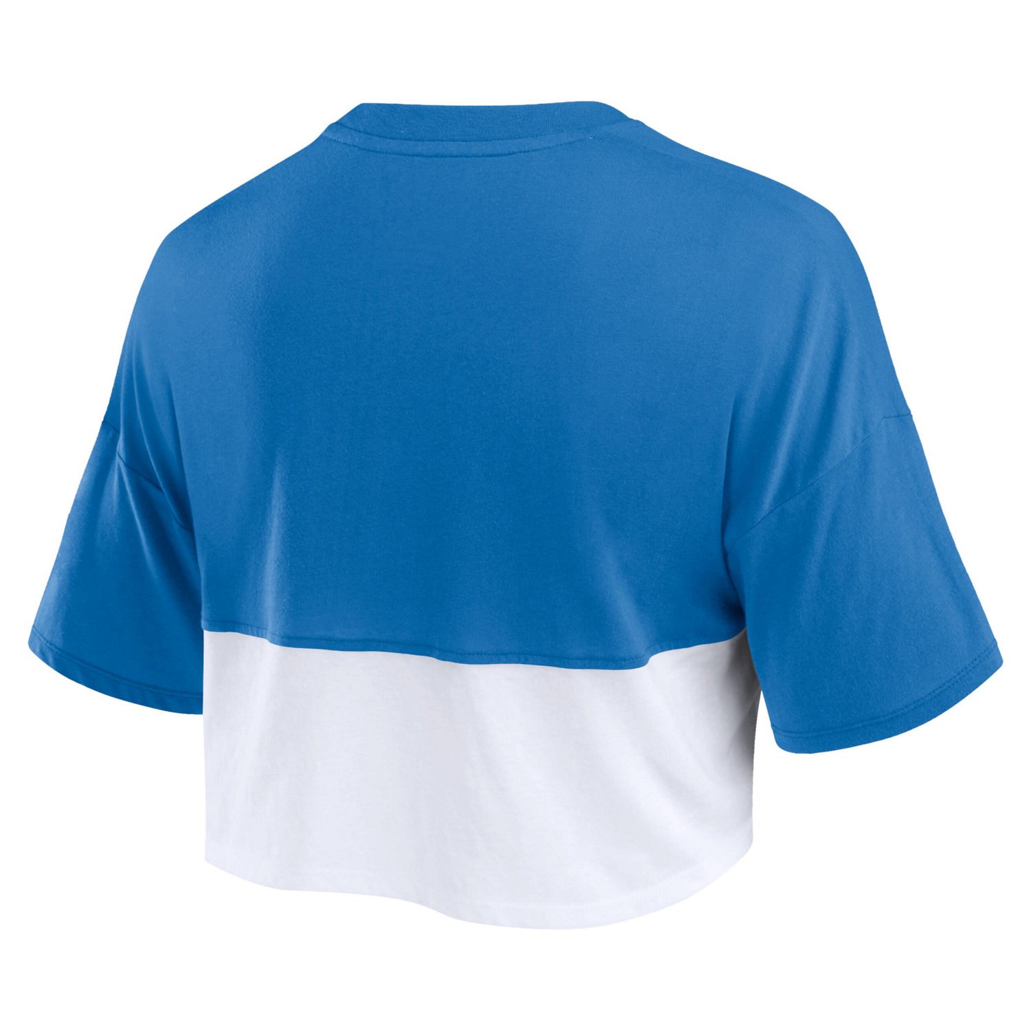 Fanatics White Los Angeles Dodgers Color Split Boxy Cropped T-Shirt - view number 3