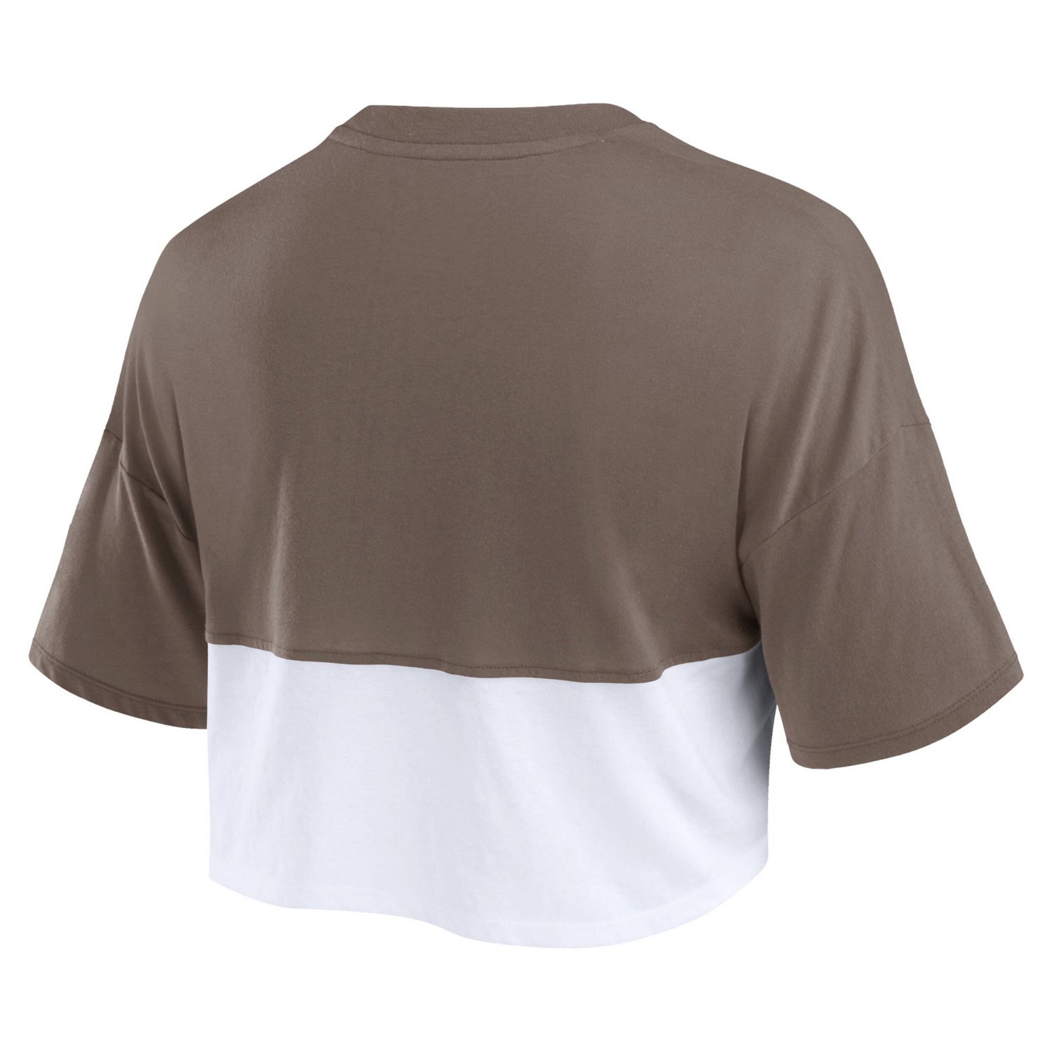 Fanatics White San Diego Padres Color Split Boxy Cropped T-Shirt - view number 3