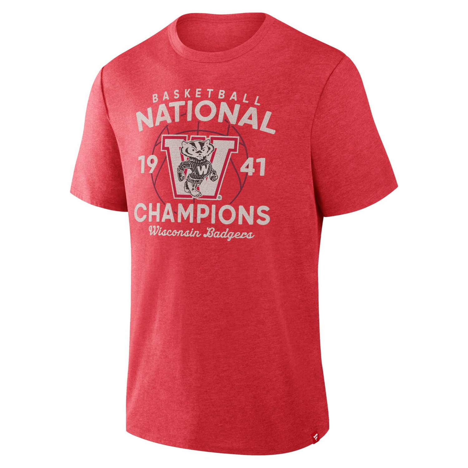 Fanatics Wisconsin Badgers Dynamic Showdown Tri-Blend T-Shirt