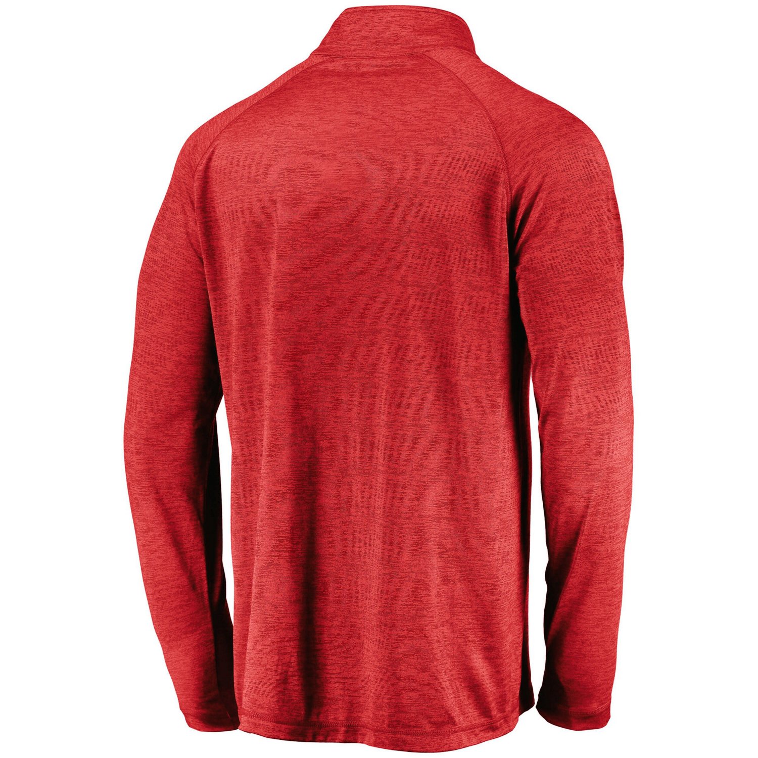 Fanatics Wisconsin Badgers Lightweight Striated Raglan Quarter-Zip Top - view number 3