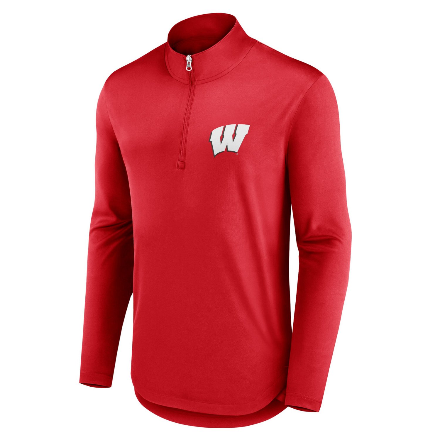 Fanatics Wisconsin Badgers Quarterback Mock Neck Quarter-Zip Top - view number 2