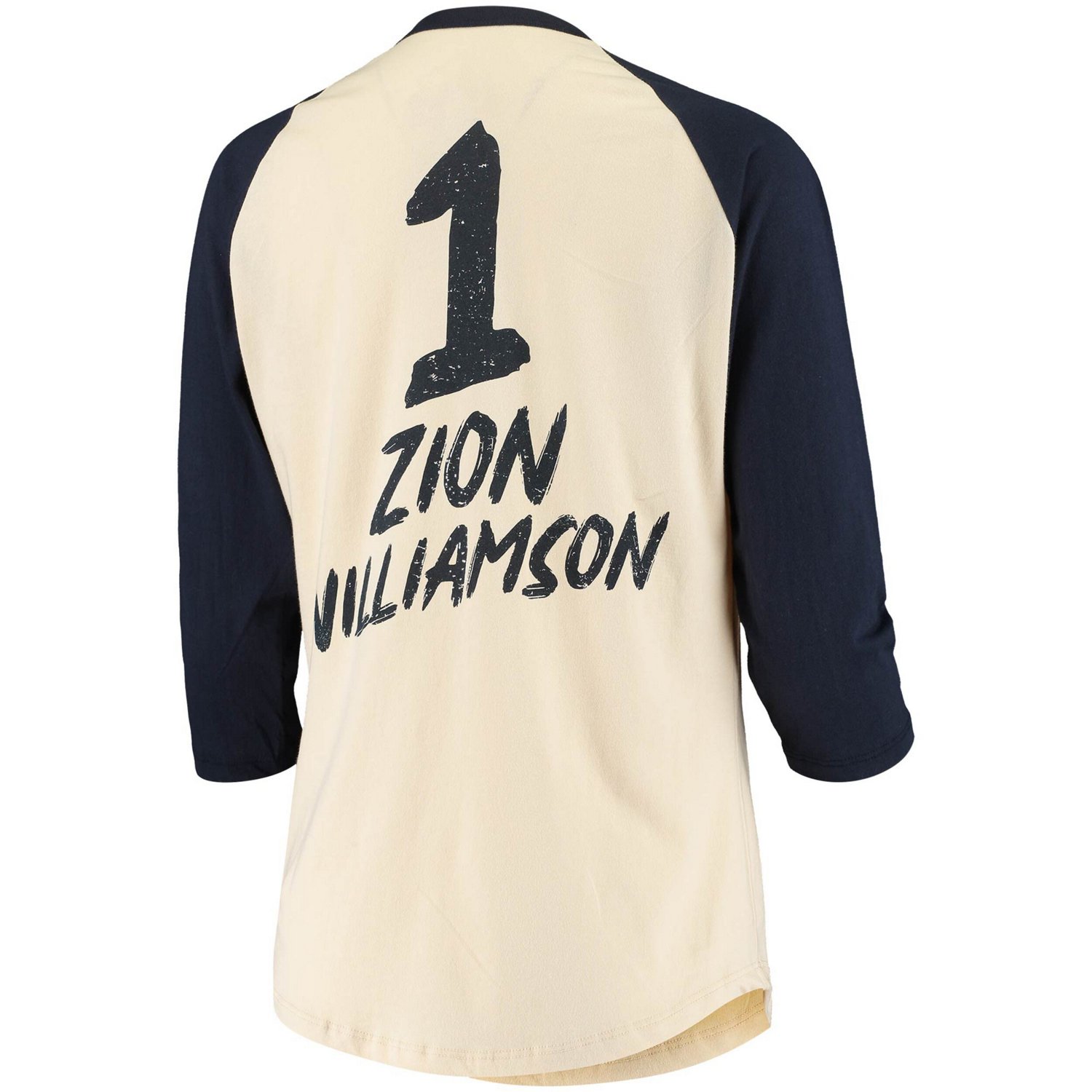 Fanatics Zion Williamson New Orleans Pelicans Raglan 3/4-Sleeve T-Shirt                                                          - view number 3