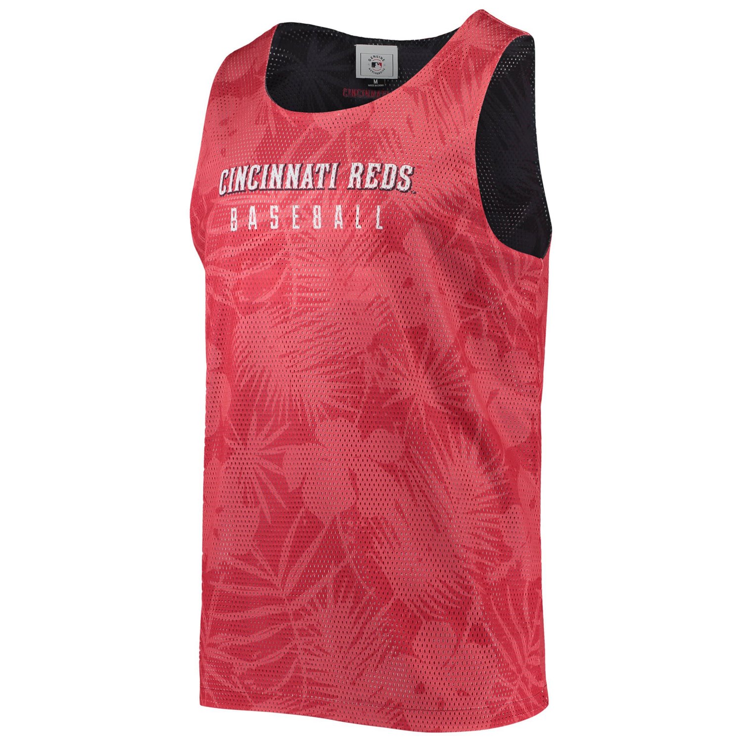 FOCO Cincinnati s Floral Reversible Mesh Tank Top - view number 2
