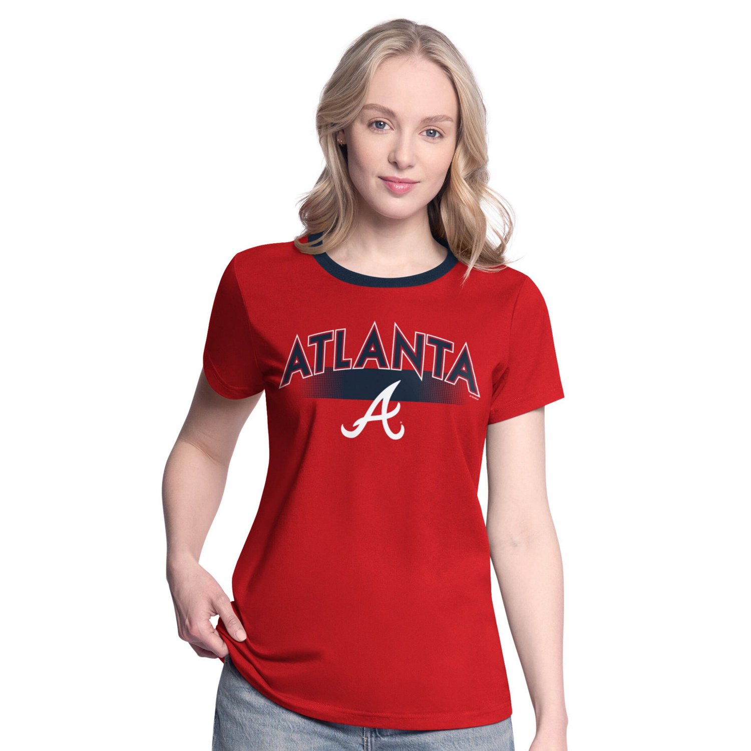 G-III 4Her by Carl Banks Atlanta Braves Pitch T-Shirt                                                                            - view number 1