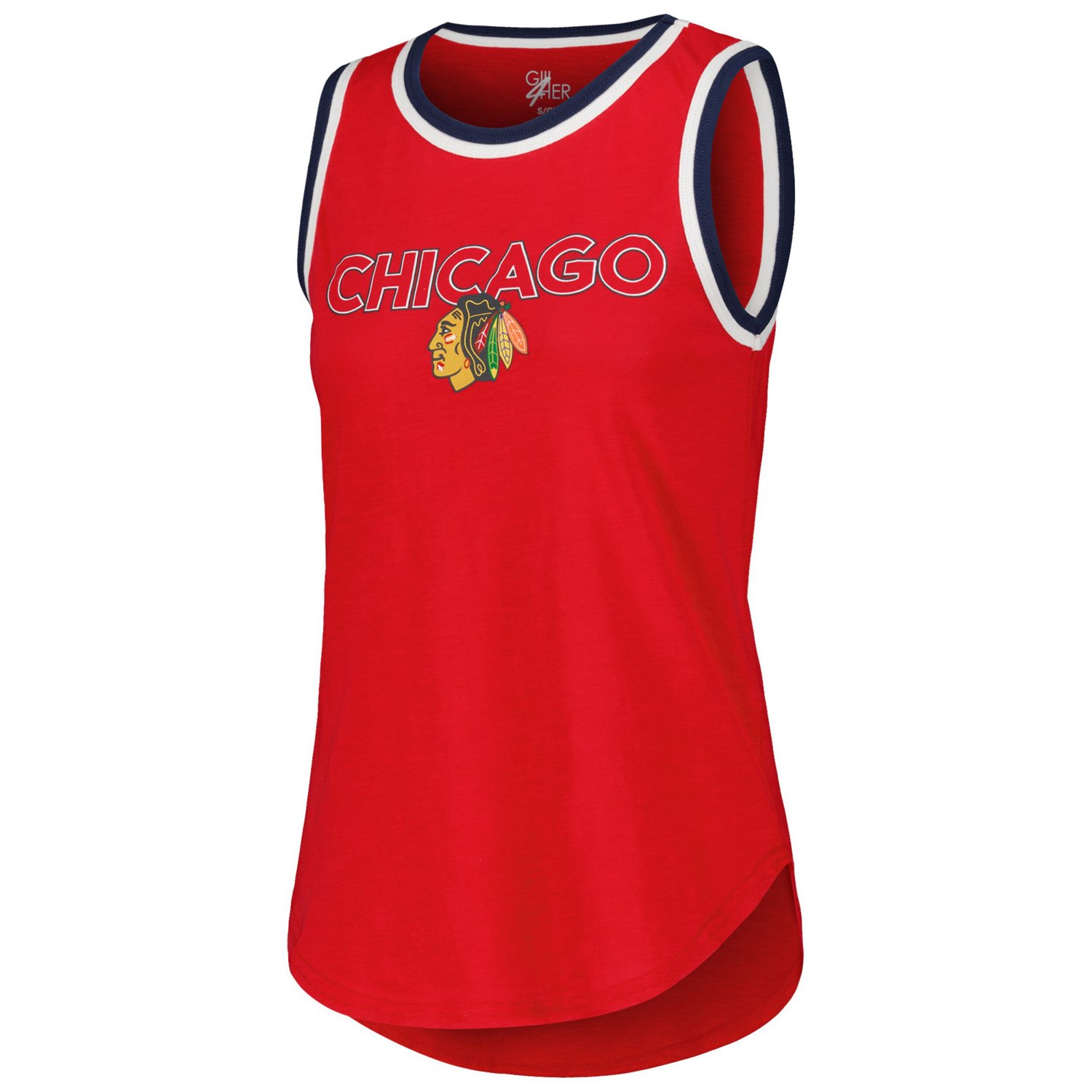 G-III 4Her by Carl Banks Chicago Blackhawks Strategy Tank Top - view number 2