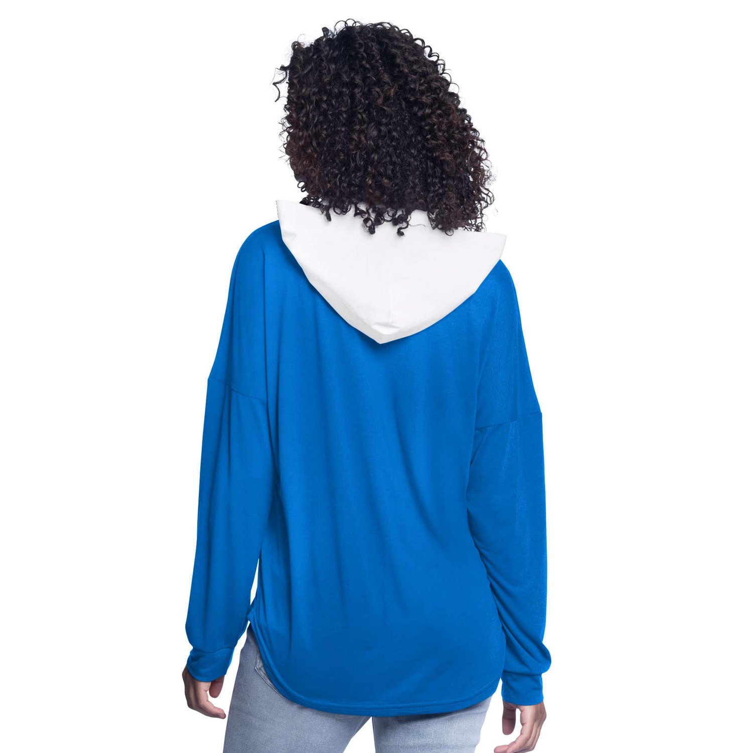 G-III 4Her by Carl Banks Dallas Mavericks Bench Player Oversized Long Sleeve Hooded Top - view number 2