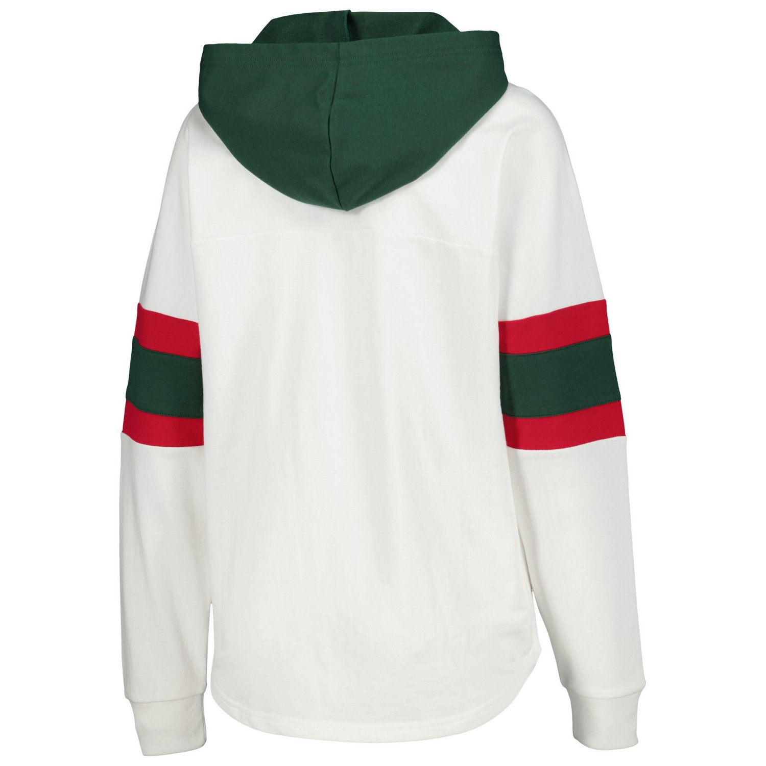 G-III 4Her by Carl Banks Green Minnesota Wild Goal Zone Long Sleeve Lace-Up Hoodie T-Shirt - view number 3