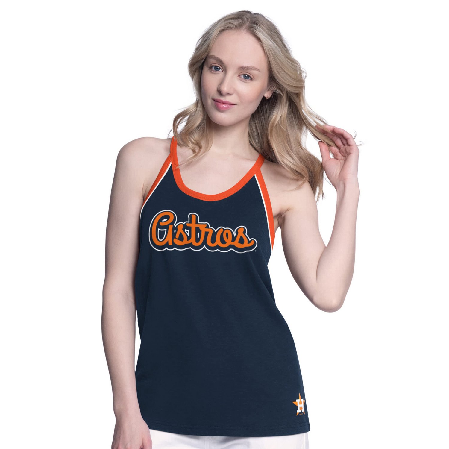 G-III 4Her by Carl Banks Houston Astros Curveball Racerback Tank Top - view number 1