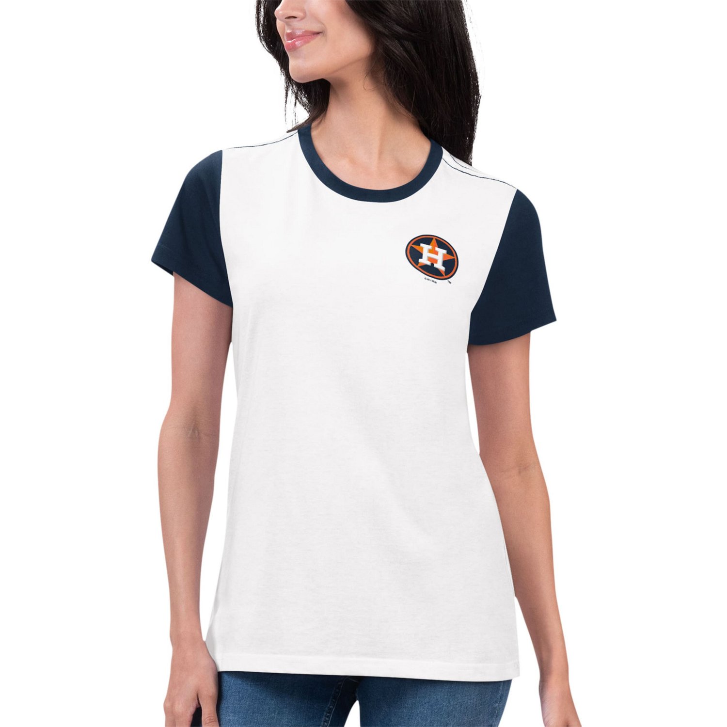 G-III 4Her by Carl Banks Houston Astros Illustration Ringer T-Shirt - view number 1