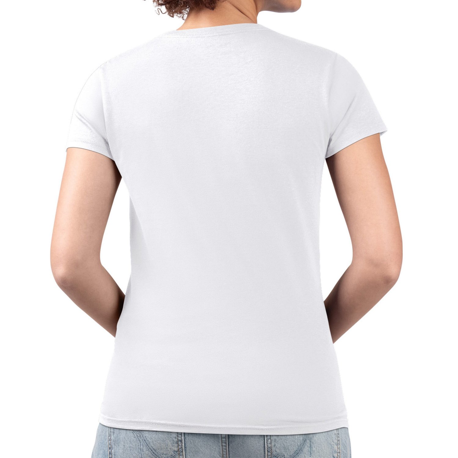 G-III 4Her by Carl Banks Los Angeles Dodgers Super-Slim Fit Lightweight Retro Roses V-Neck T-Shirt - view number 2