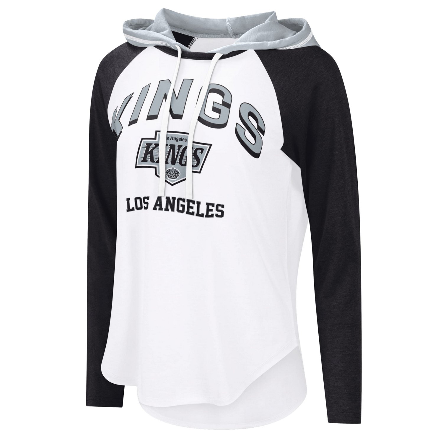 G-III 4Her by Carl Banks Los Angeles Kings VIP Raglan Long Sleeve Hoodie T-Shirt - view number 2