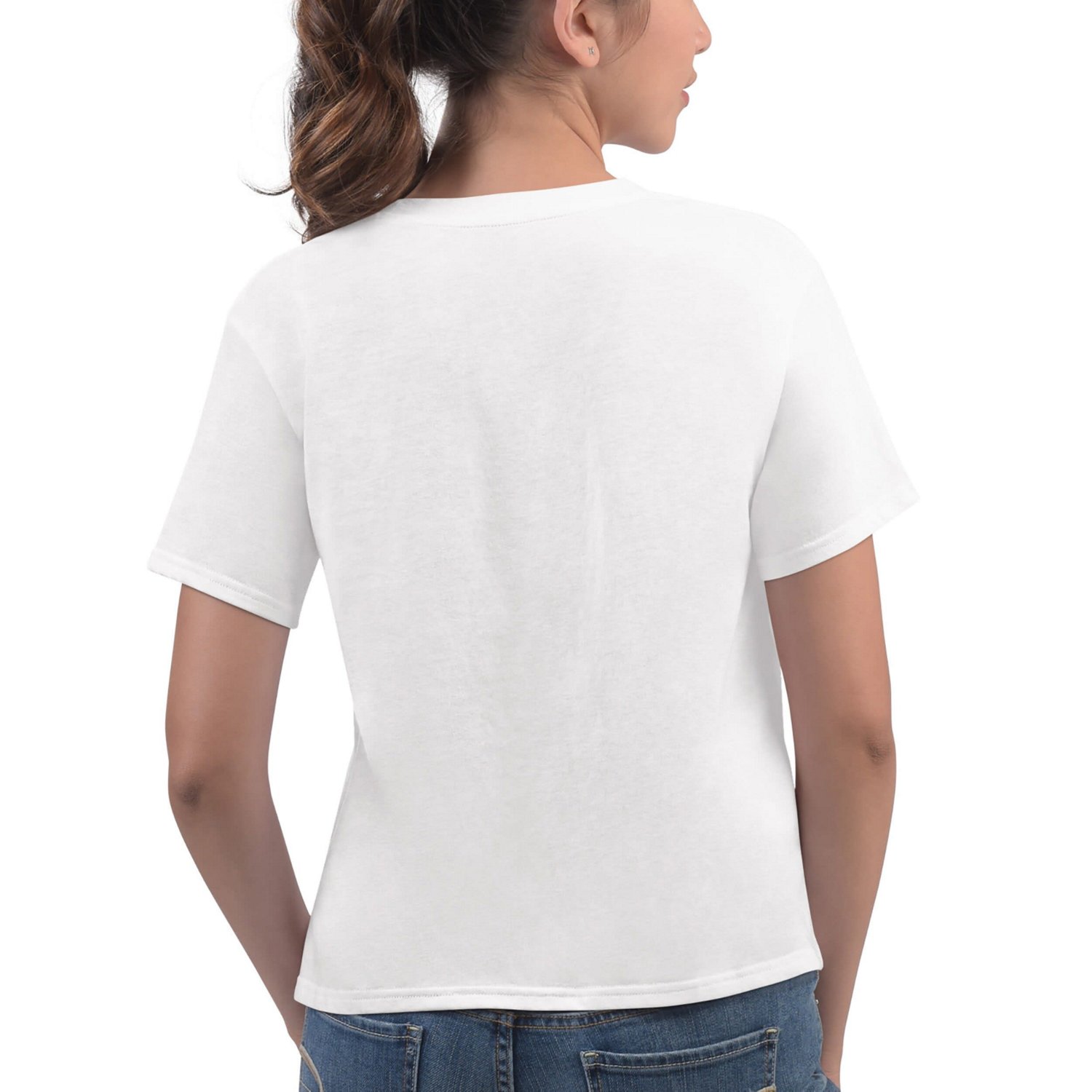 G-III 4Her by Carl Banks Los Angeles Lakers Play the Ball Cropped T-Shirt                                                        - view number 2