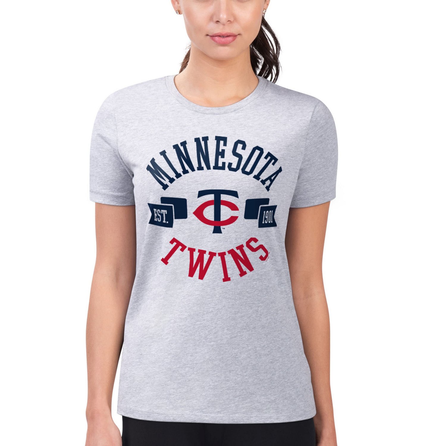 G-III 4Her by Carl Banks Minnesota Twins Super-Slim Fit Lightweight City Graphic T-Shirt - view number 4
