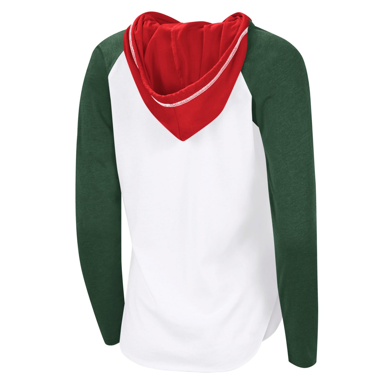 G-III 4Her by Carl Banks Minnesota Wild VIP Raglan Long Sleeve Hoodie T-Shirt - view number 3