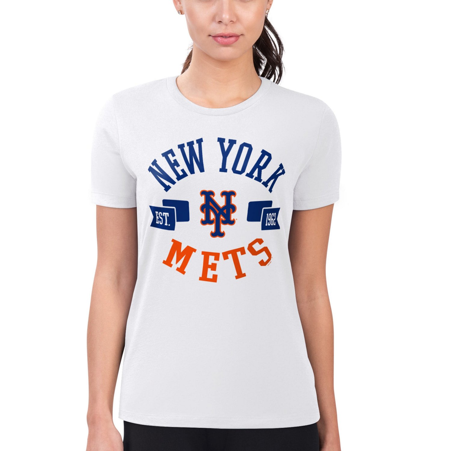 G-III 4Her by Carl Banks New York Mets Super-Slim Fit Lightweight City Graphic T-Shirt - view number 4