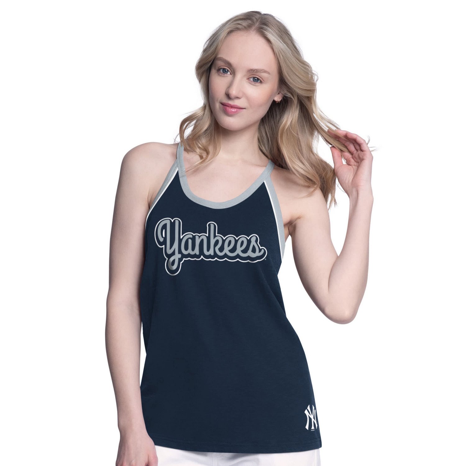 G-III 4Her by Carl Banks New York Yankees Curveball Racerback Tank Top - view number 1