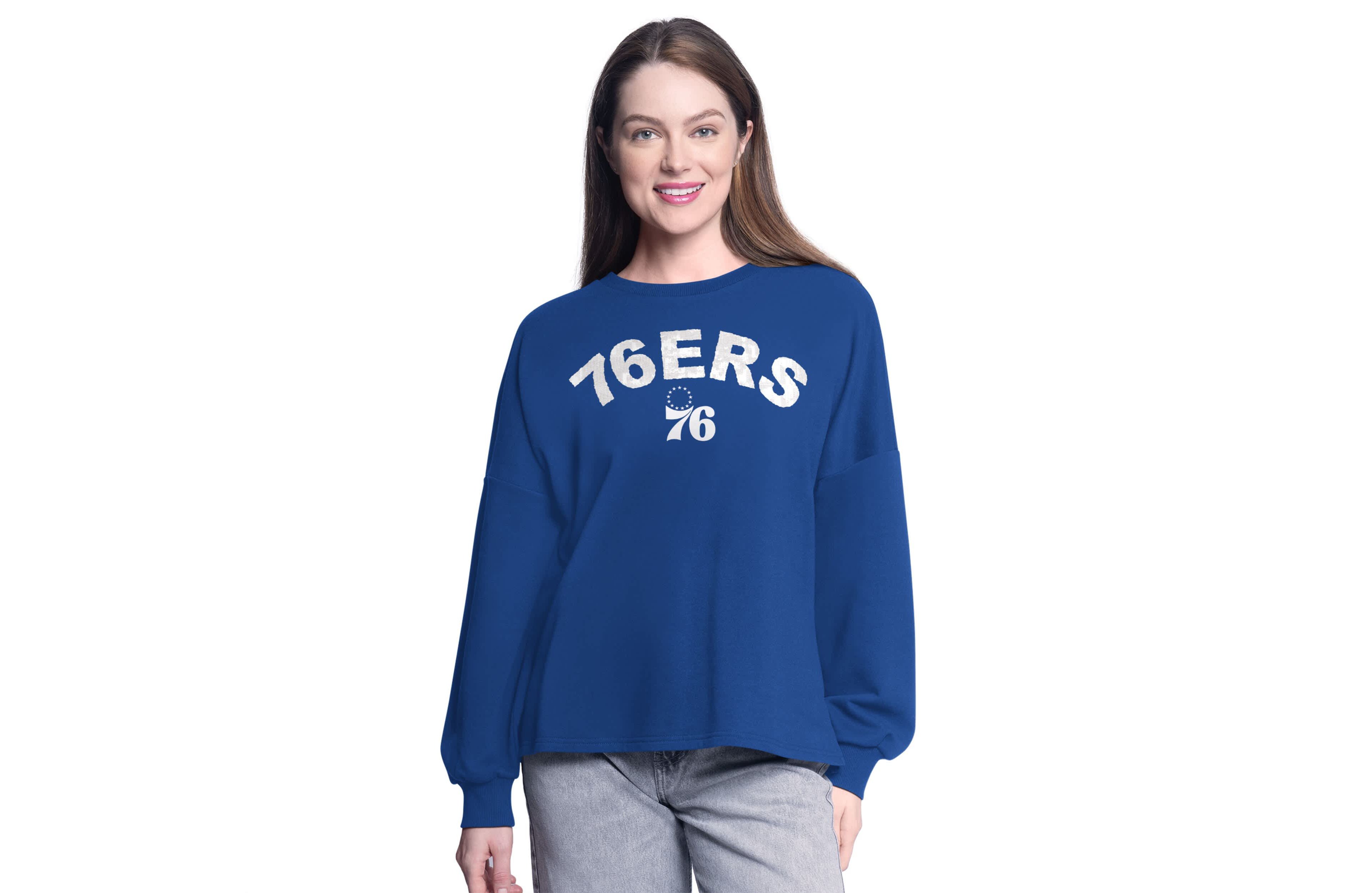 G-III 4Her by Carl Banks Philadelphia 76ers Athletic Pullover Sweatshirt