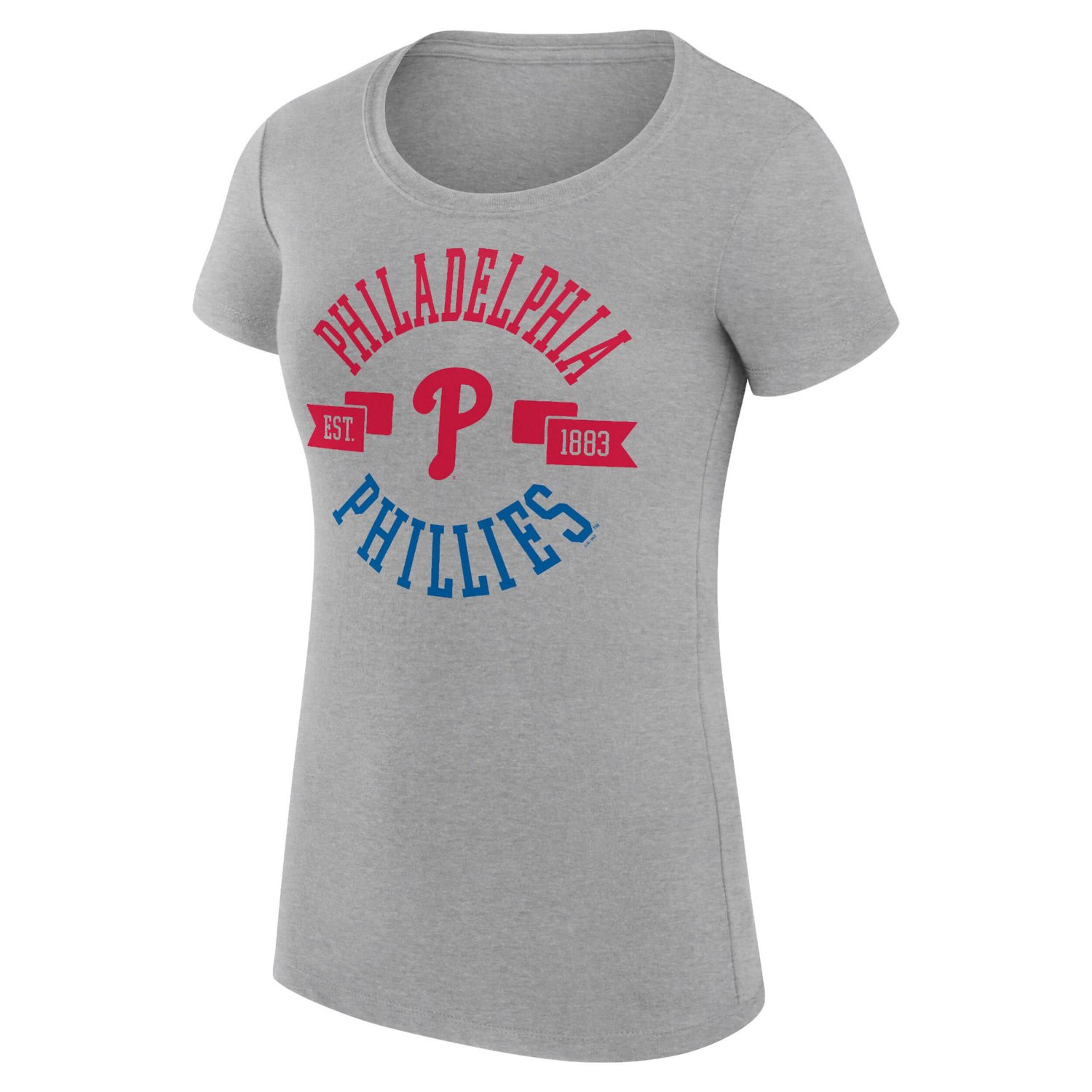 G-III 4Her by Carl Banks Philadelphia Phillies Super-Slim Fit Lightweight City Graphic T-Shirt - view number 2