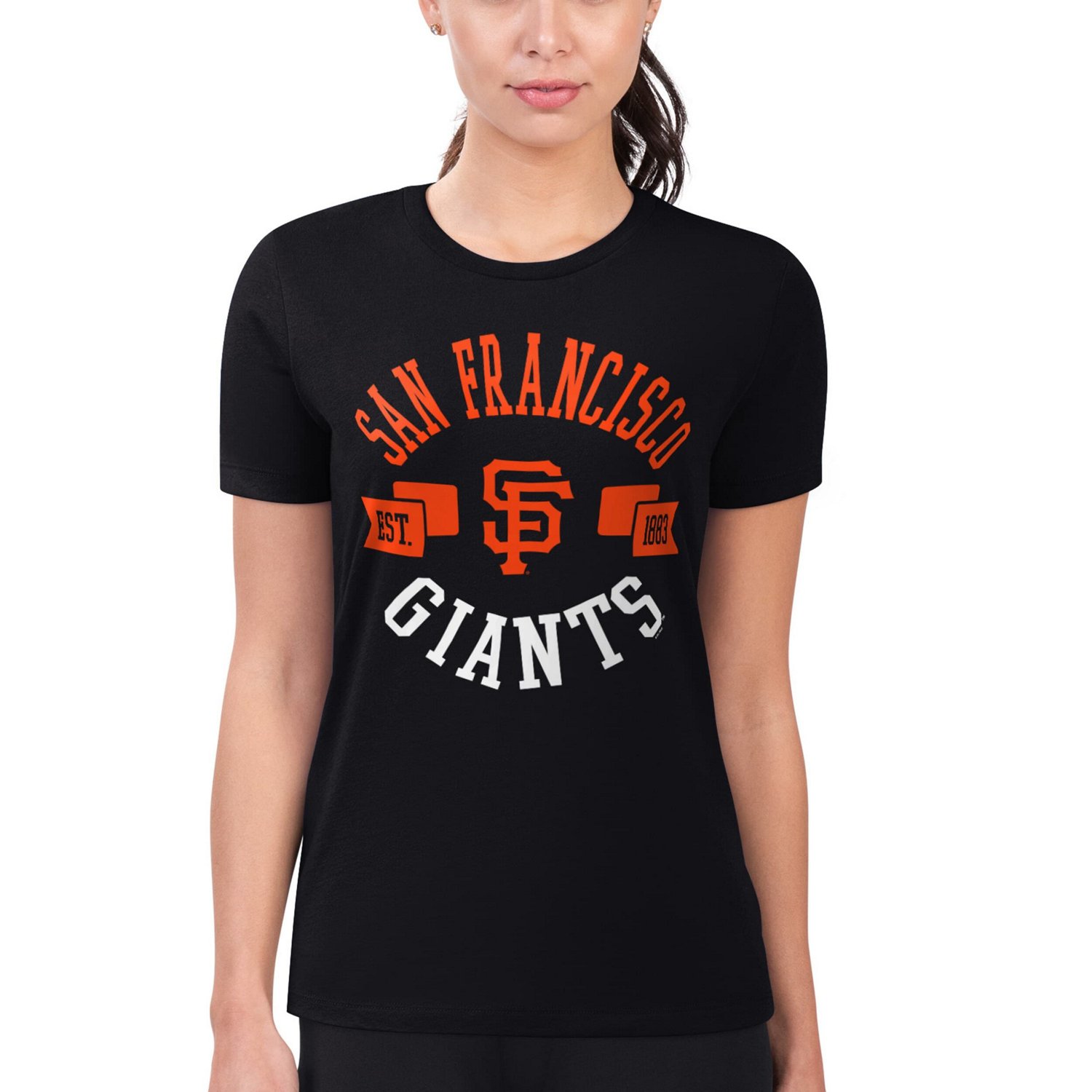 G-III 4Her by Carl Banks San Francisco Giants Super-Slim Fit Lightweight City Graphic T-Shirt - view number 4