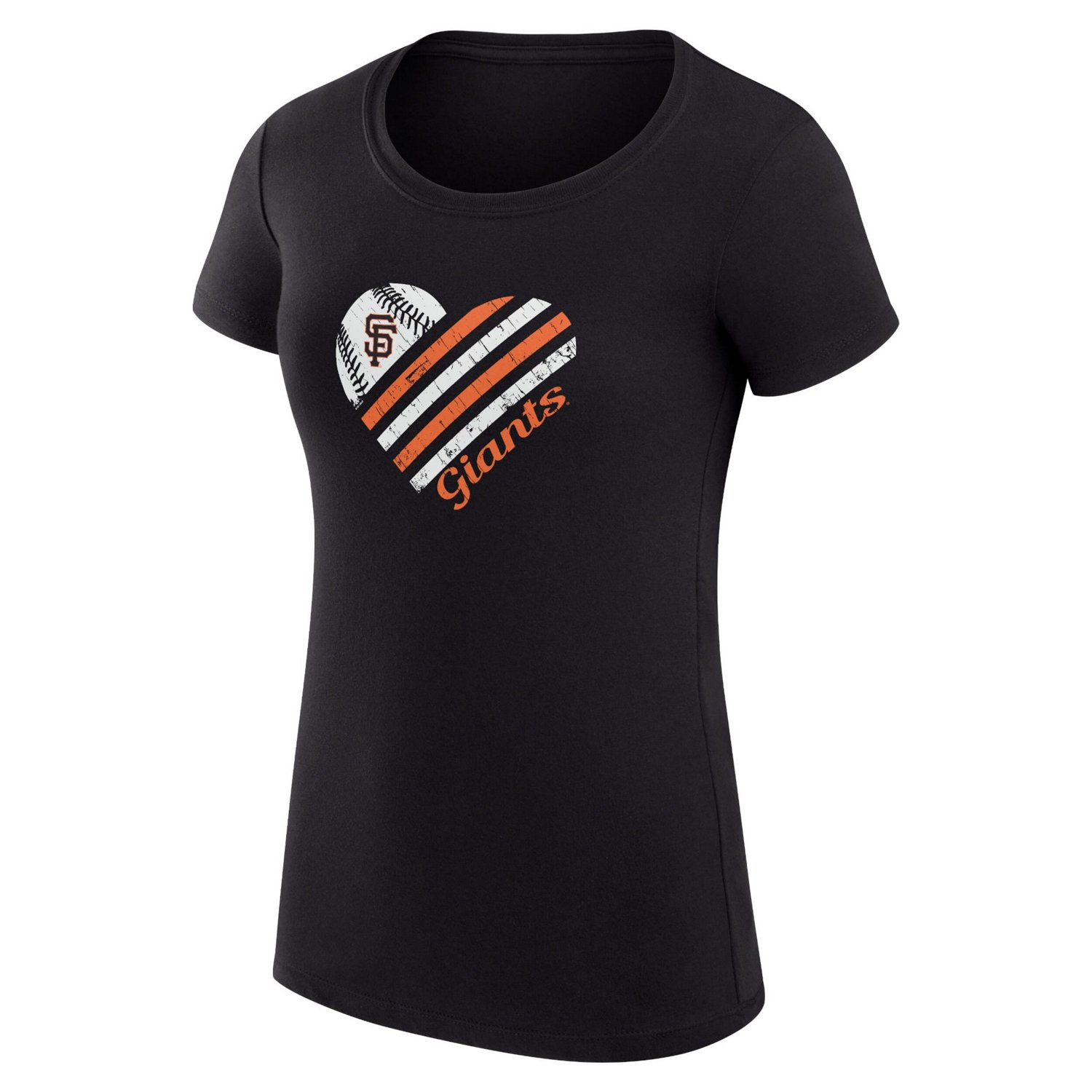 G-III 4Her by Carl Banks San Francisco Giants Super-Slim Fit Lightweight Heart Graphic T-Shirt - view number 2