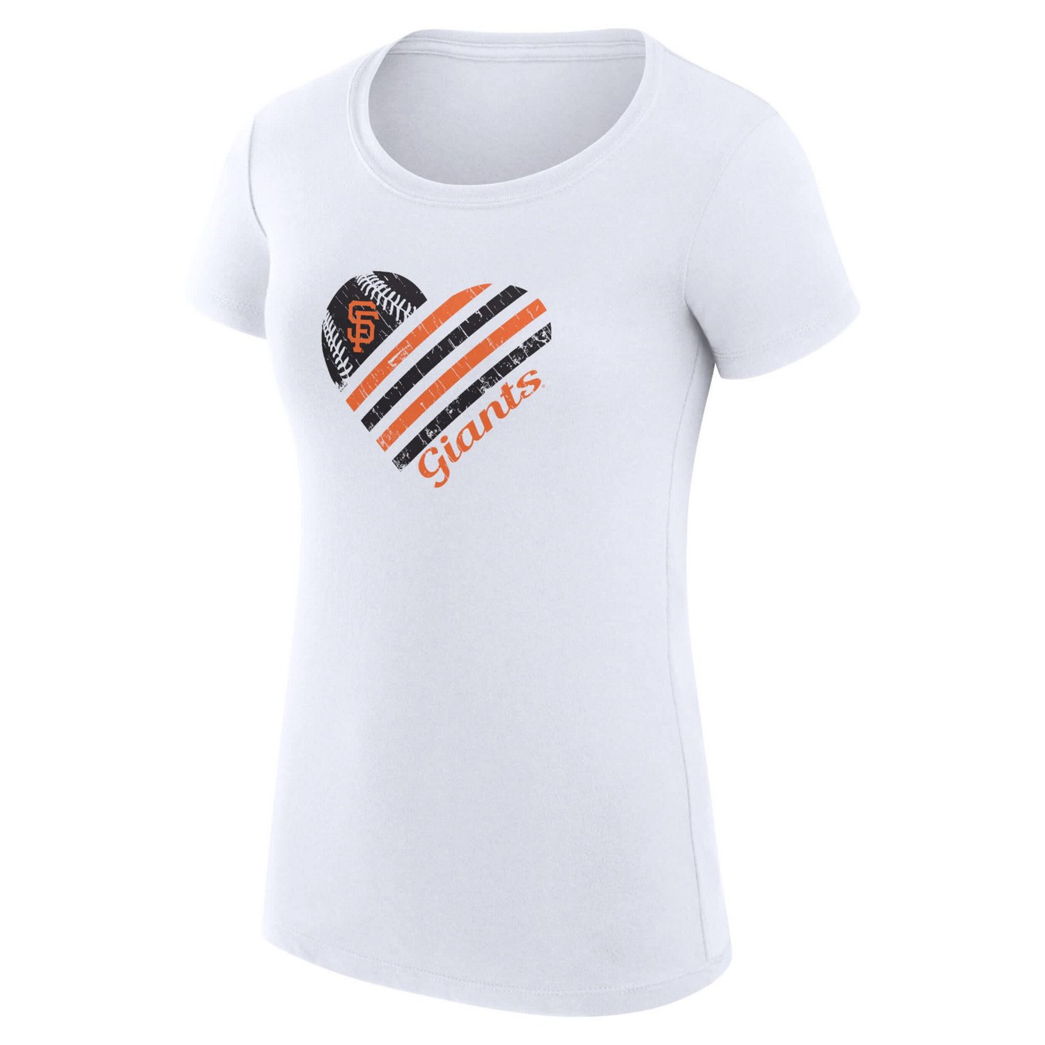 G-III 4Her by Carl Banks San Francisco Giants Super-Slim Fit Lightweight Heart Graphic T-Shirt - view number 2