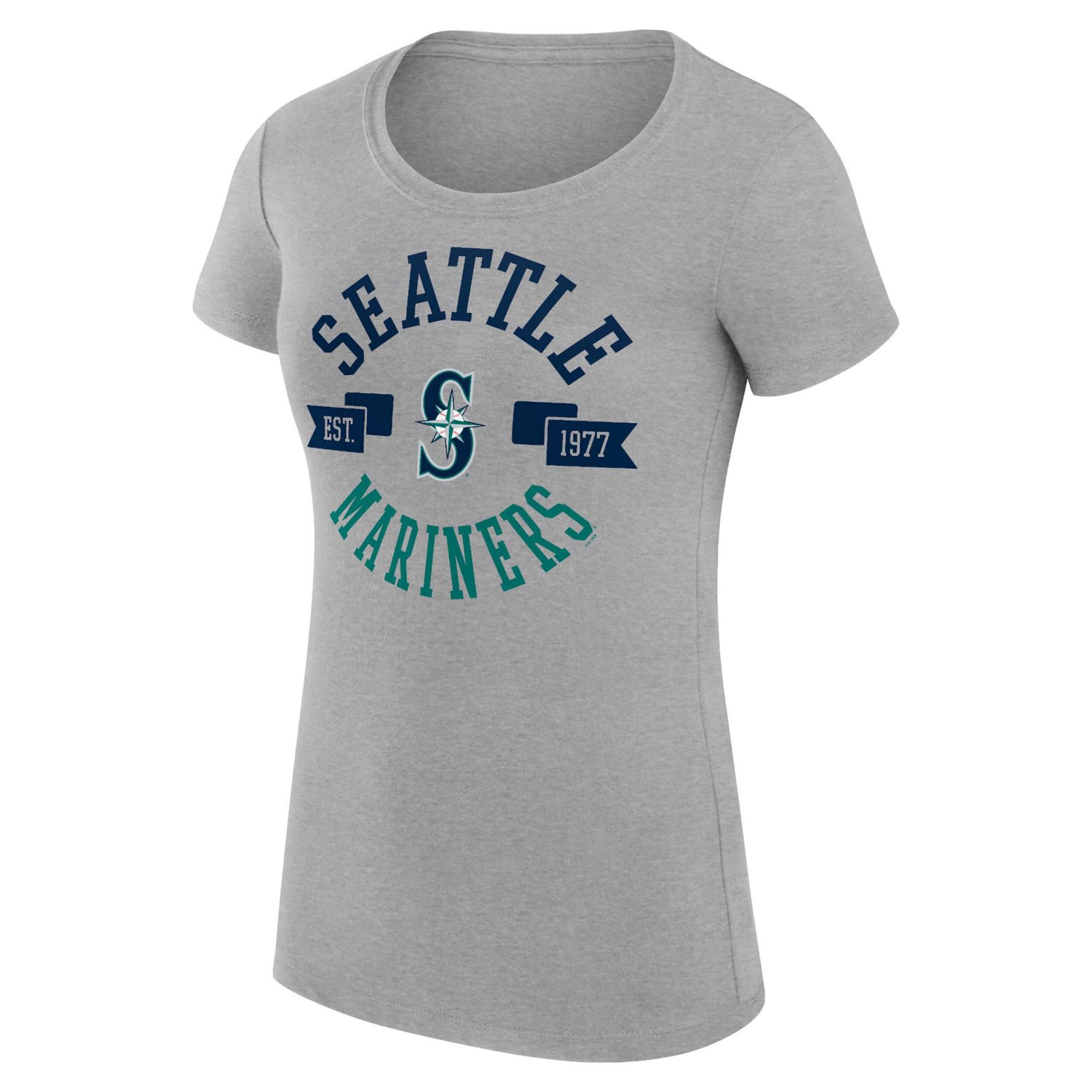 G-III 4Her by Carl Banks Seattle Mariners Super-Slim Fit Lightweight City Graphic T-Shirt - view number 2