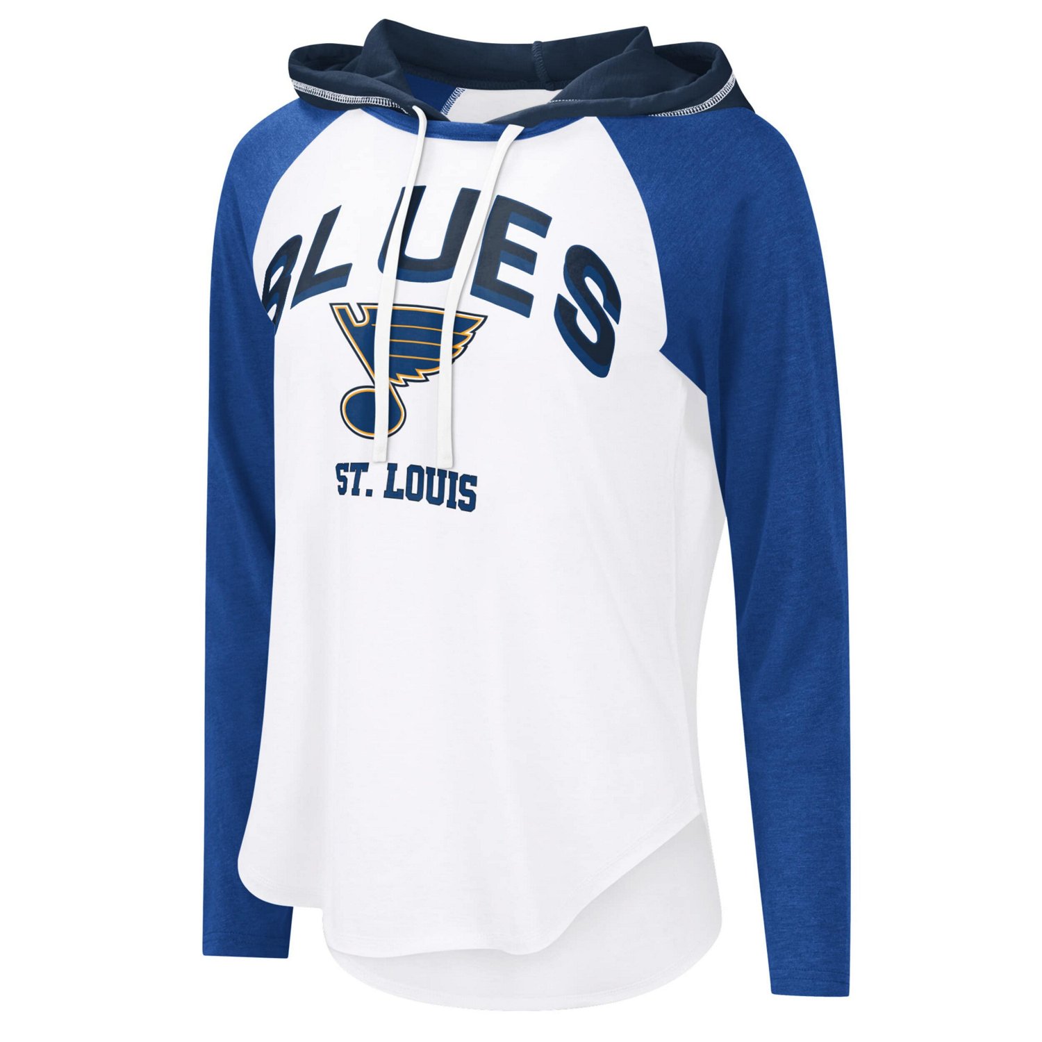 G-III 4Her by Carl Banks St Louis Blues VIP Raglan Long Sleeve Hoodie T-Shirt - view number 2