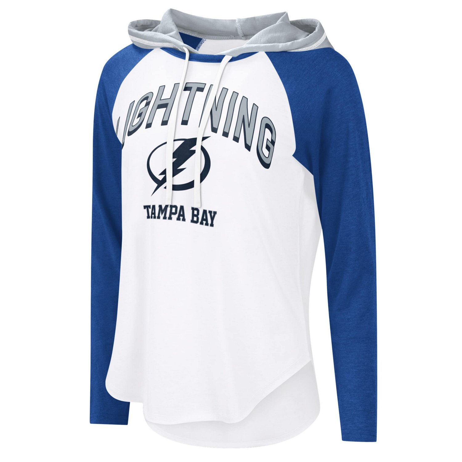 G-III 4Her by Carl Banks Tampa Bay Lightning VIP Raglan Long Sleeve Hoodie T-Shirt - view number 2